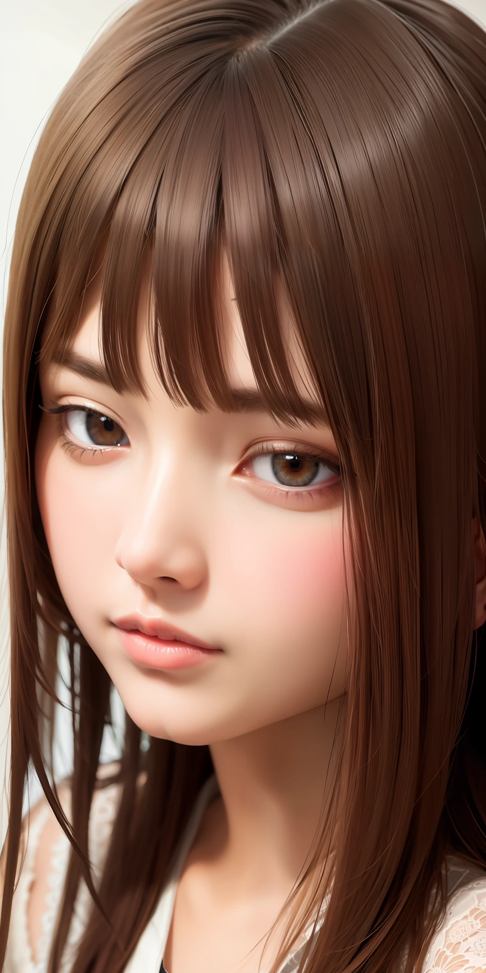 best quality, masterpiece,  (realistic:1.2), 1 girl, brown hair, brown eyes,Front, detailed face, beautiful eyes