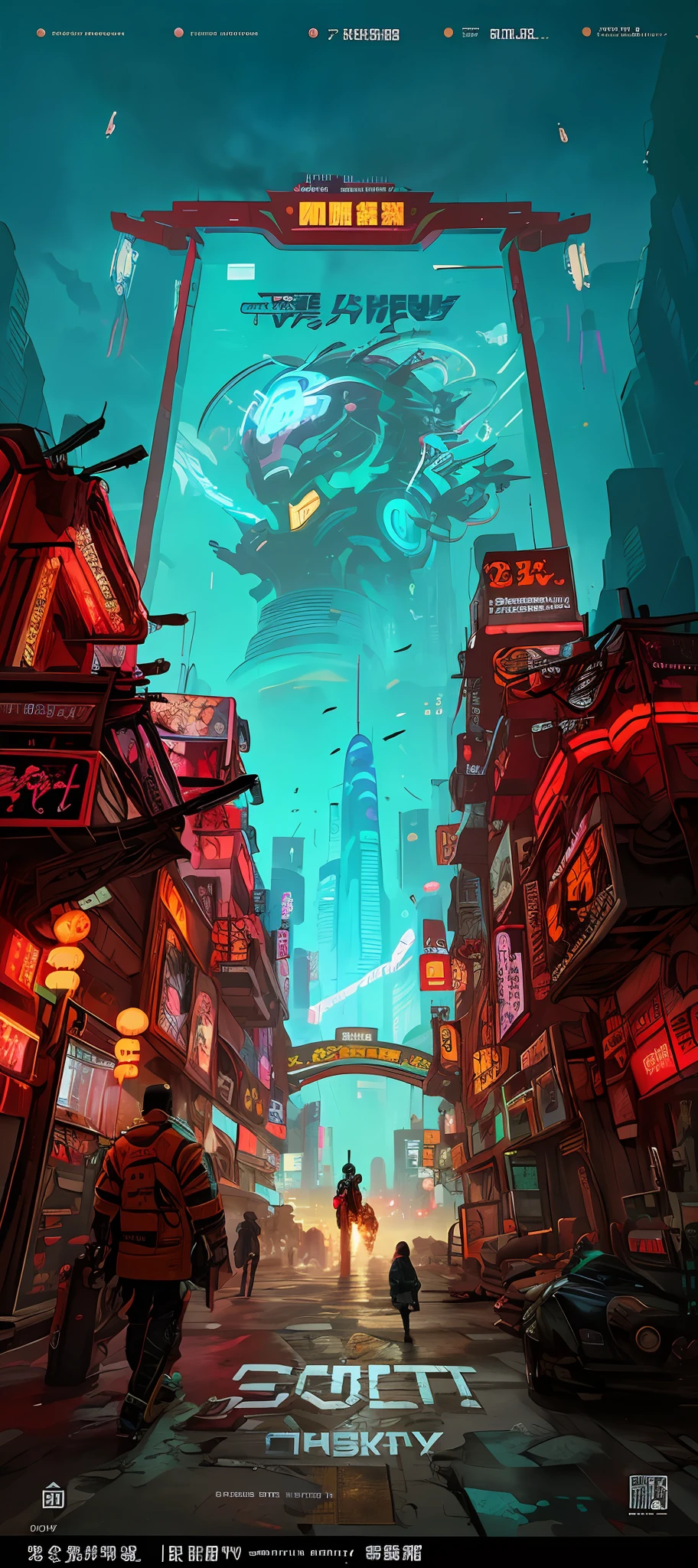 futuristic city scene with a futuristic spaceship flying over a city, inspired by Liam Wong, cyberpunk themed art, digital cyberpunk anime art, cyberpunk dreamscape, cyberpunk art style, detailed cyberpunk illustration, busy cyberpunk metropolis, kowloon cyberpunk, cyberpunk illustration, cyberpunk anime art, in a futuristic cyberpunk city, anime cyberpunk art, china town blade runner, in cyberpunk city --auto --s2