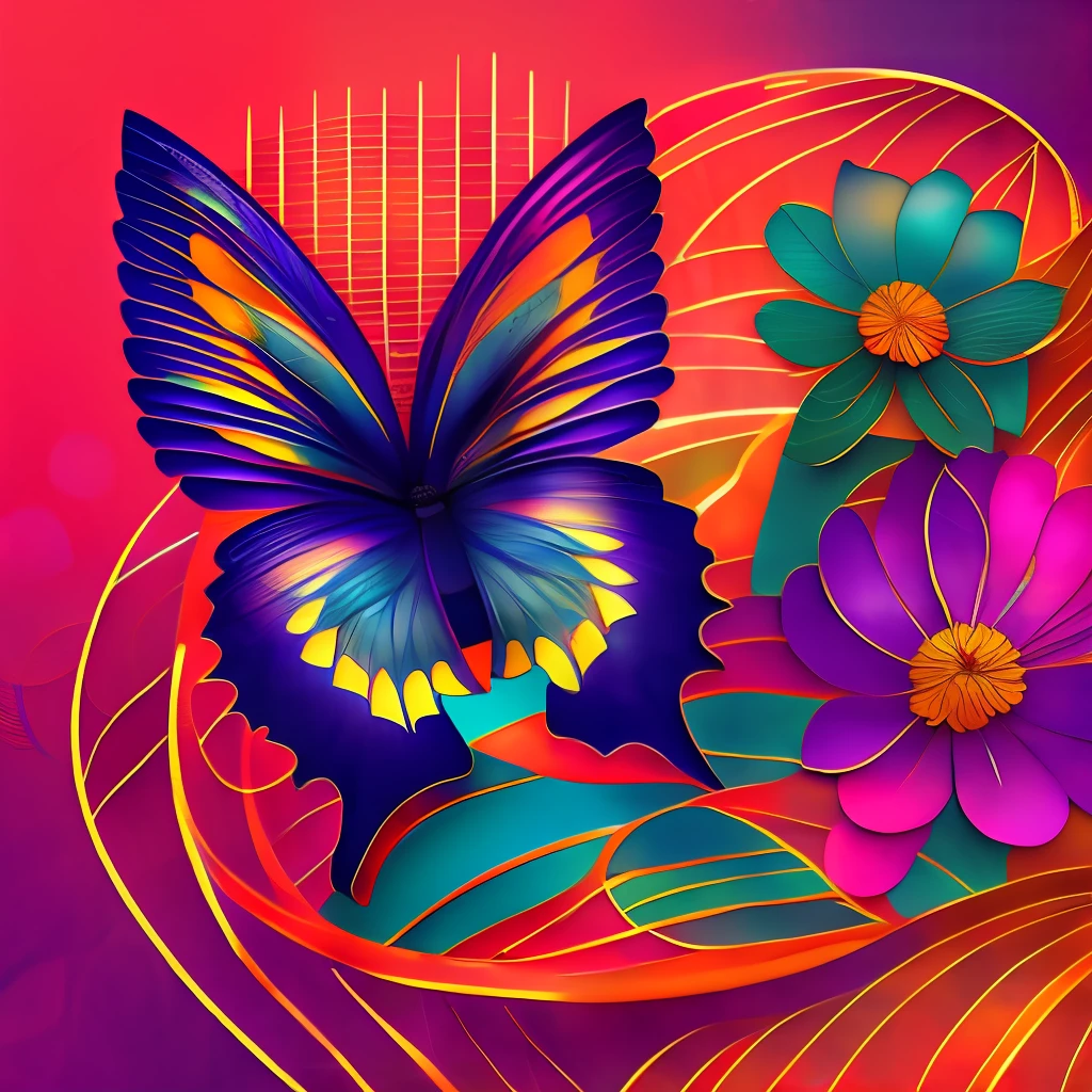 Oriental butterfly, classic style, soft lighting, DSLR camera, vibrant colors, fabric material, medium size, wide depth of field, exceptional quality and elegant vectors.