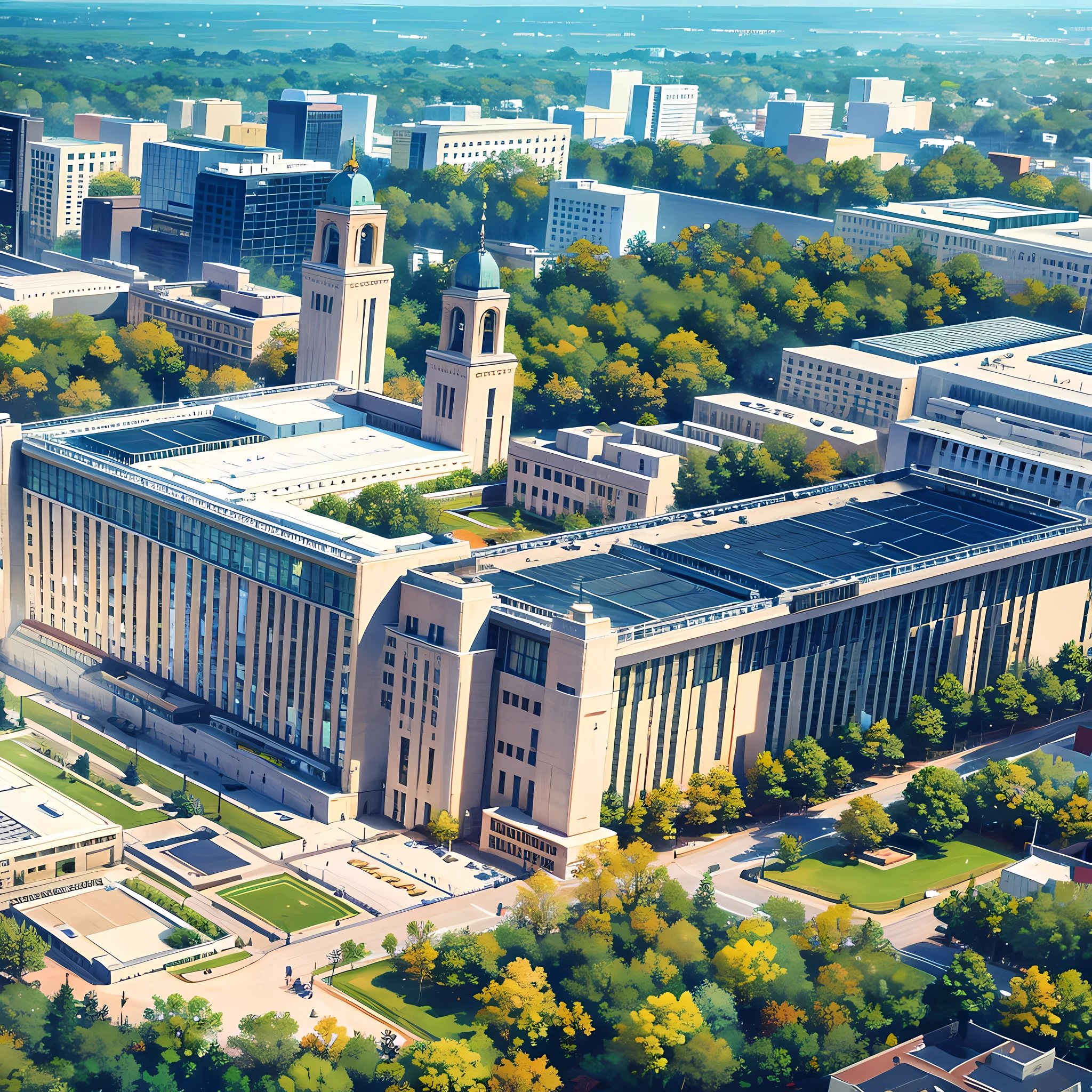 A university, super detailed, 4k