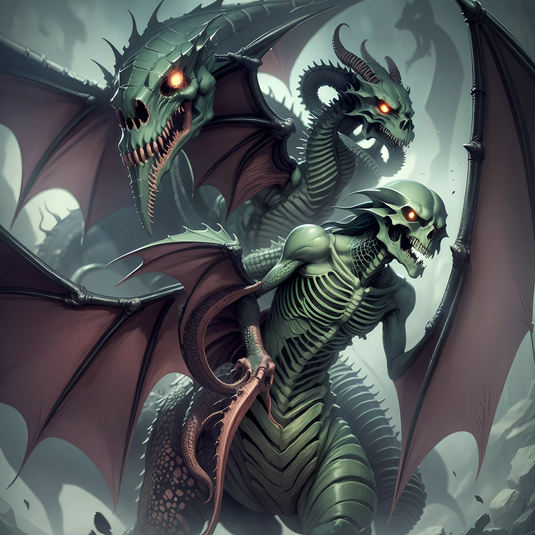 Fantastic, Cthulhu, dragons, skeletons --auto --s2