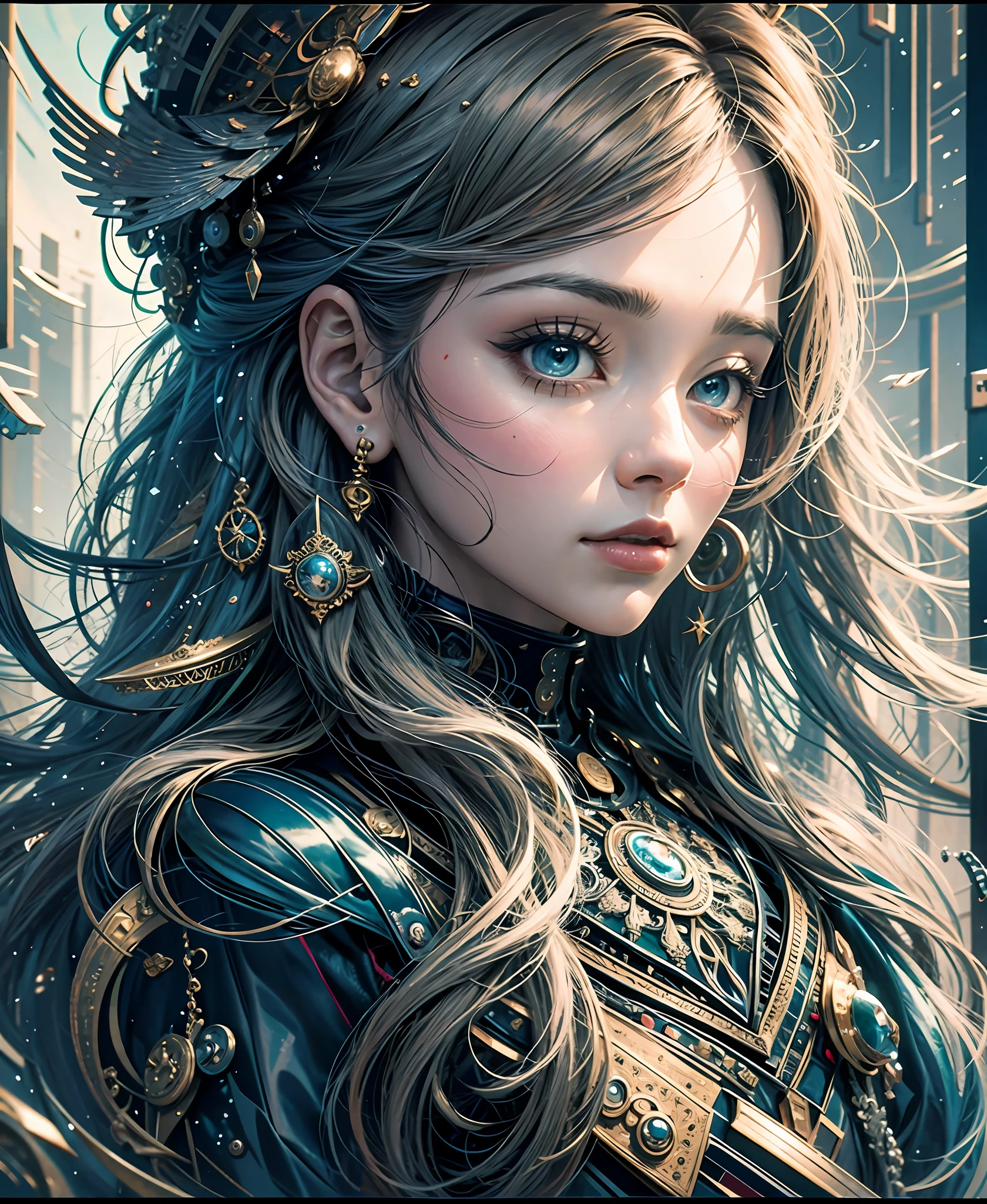 official art, unity 8k wallpaper, ultra detailed, beautiful and aesthetic, High quality, beautiful, masterpiece, best quality, (zentangle, mandala, tangle, entangle:0.6),