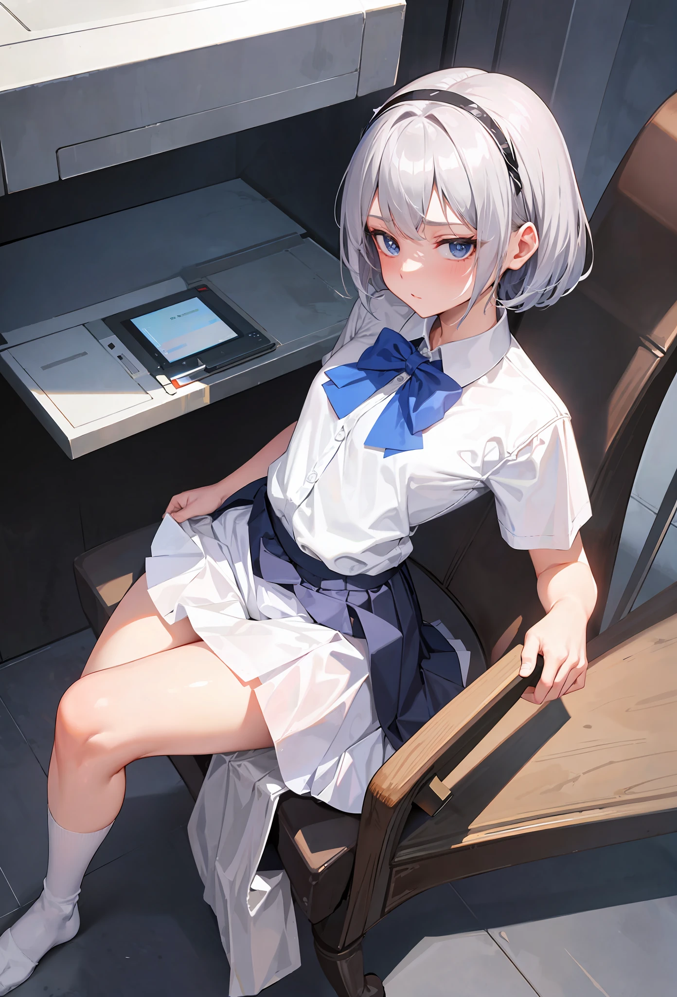 erase excess legs, make them background, blend into the background, blur,