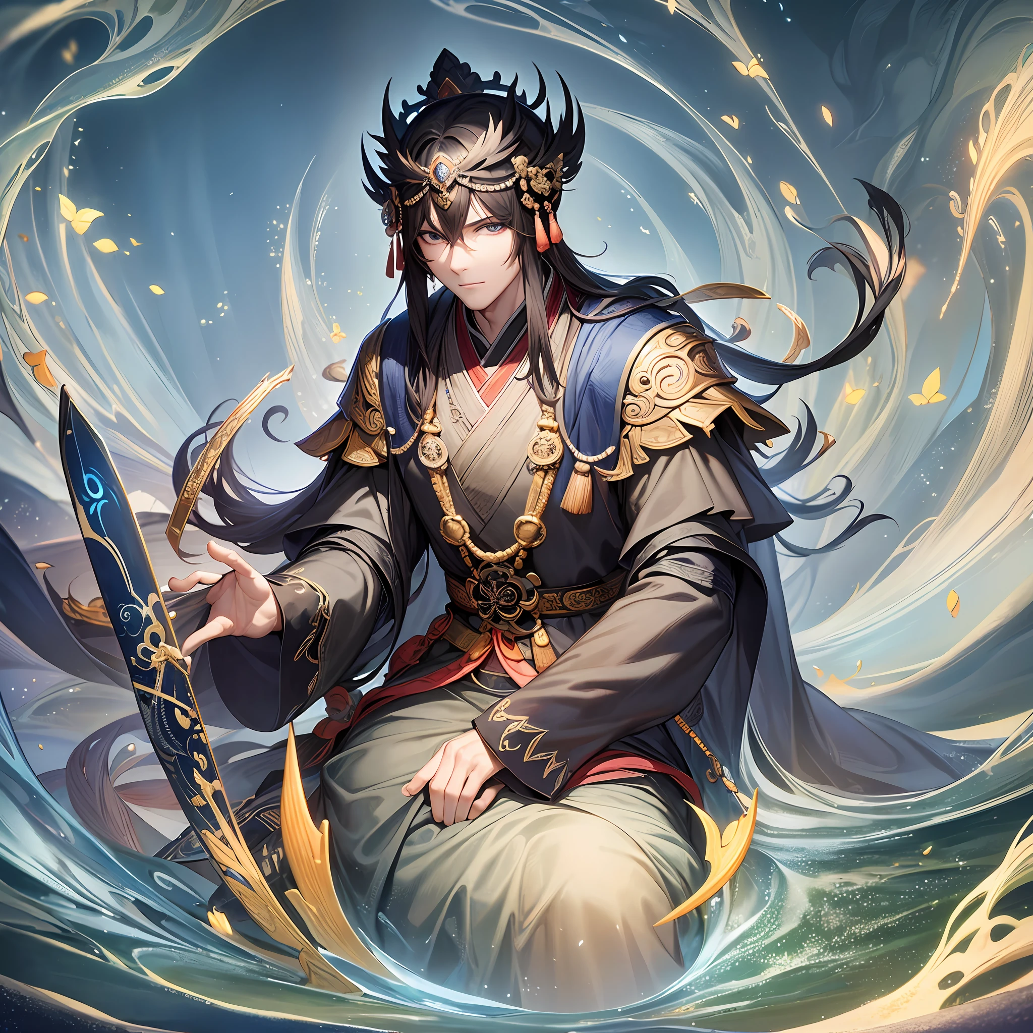 Web article "Douluo Continent", Tang San, one person, handsome, adult, masterpiece, best quality --auto --s2