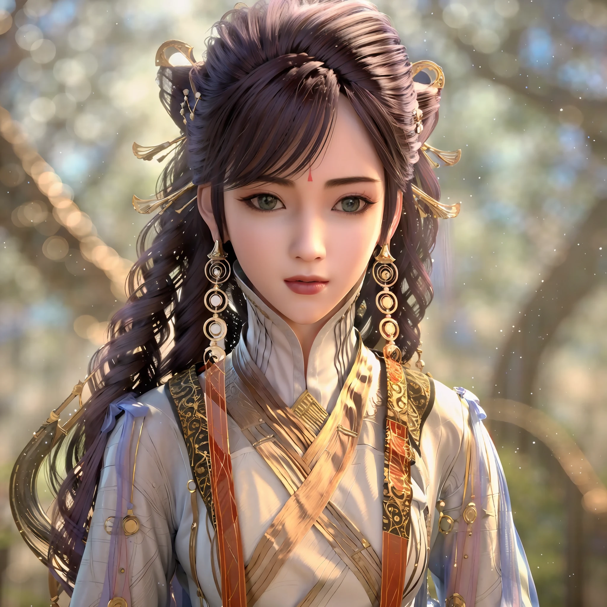 arafed woman with long hair wearing a traditional chinese dress, palace , a girl in hanfu, 2. 5 d cgi anime fantasy artwork, beautiful character painting, a beautiful fantasy empress, 3 d render character art 8 k, beautiful digital artwork, 3 d anime realistic, artwork in the style of guweiz, hyperdetailed fantasy character, fanart best artstation