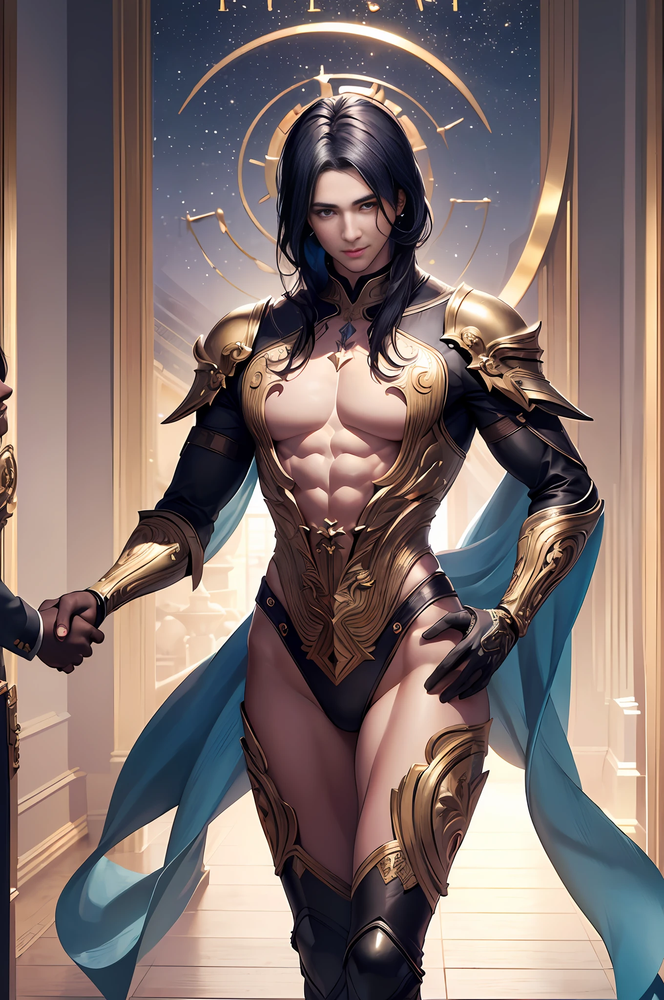 ((Masterpiece)), ((Best Quality)), (Very Detailed), (Very Detailed)), 4K, (8K), (Beautiful), (Two Men: 1.3), (Perfect Anatomy: 1.3), (Perfect Arm: 1.1), (Perfect Hand: 1.1), (The men thank you for this miraculous encounter and shake hands:1.2), Best smile, Beautiful face, Beautiful eyes, Slender body, Smile, Unreal Engine, octane rendering, movie lighting,