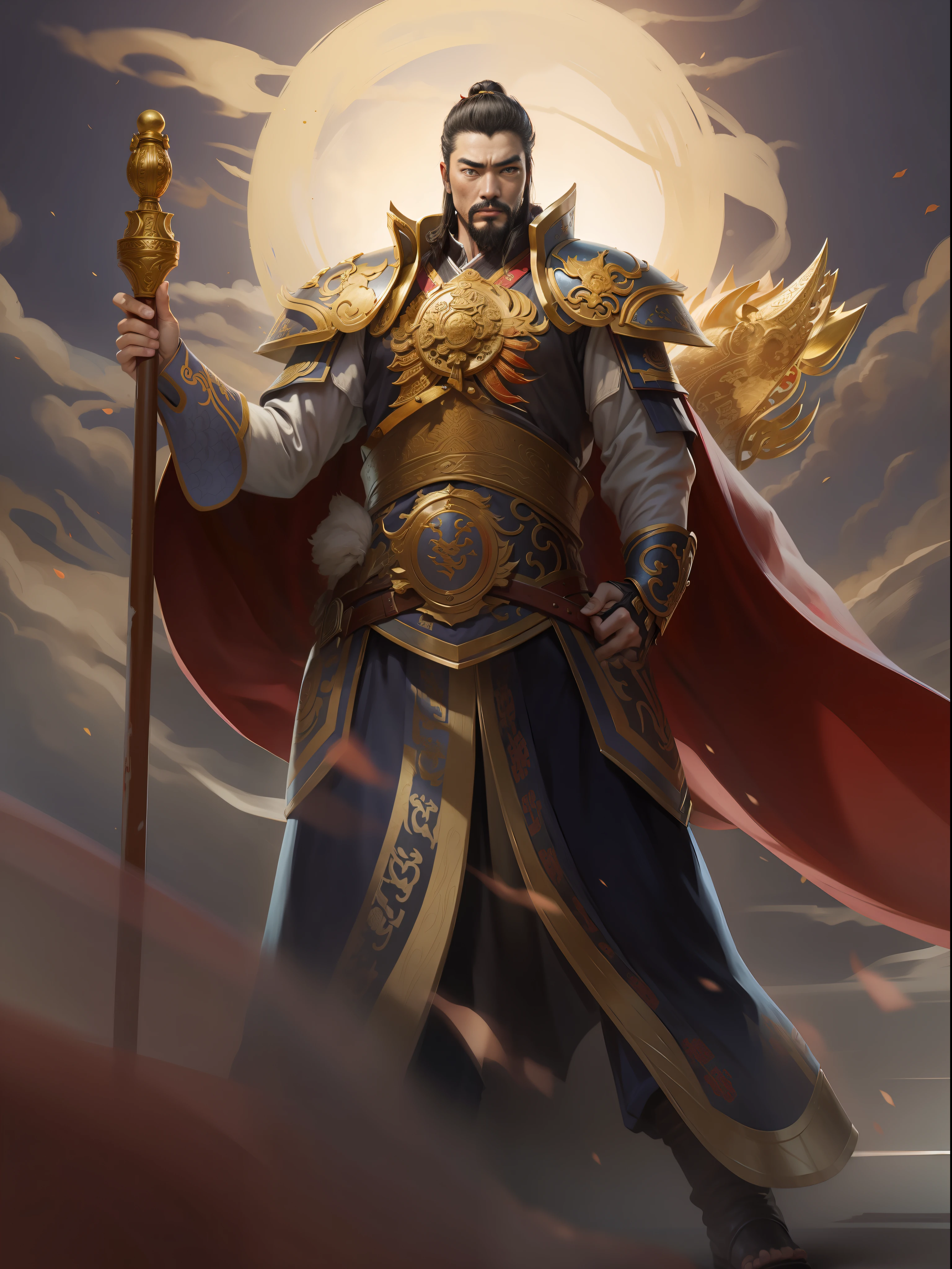 The image of Cao Cao in the Romance of the Three Kingdoms, a masterpiece, the best quality, the highest resolution --auto --s2