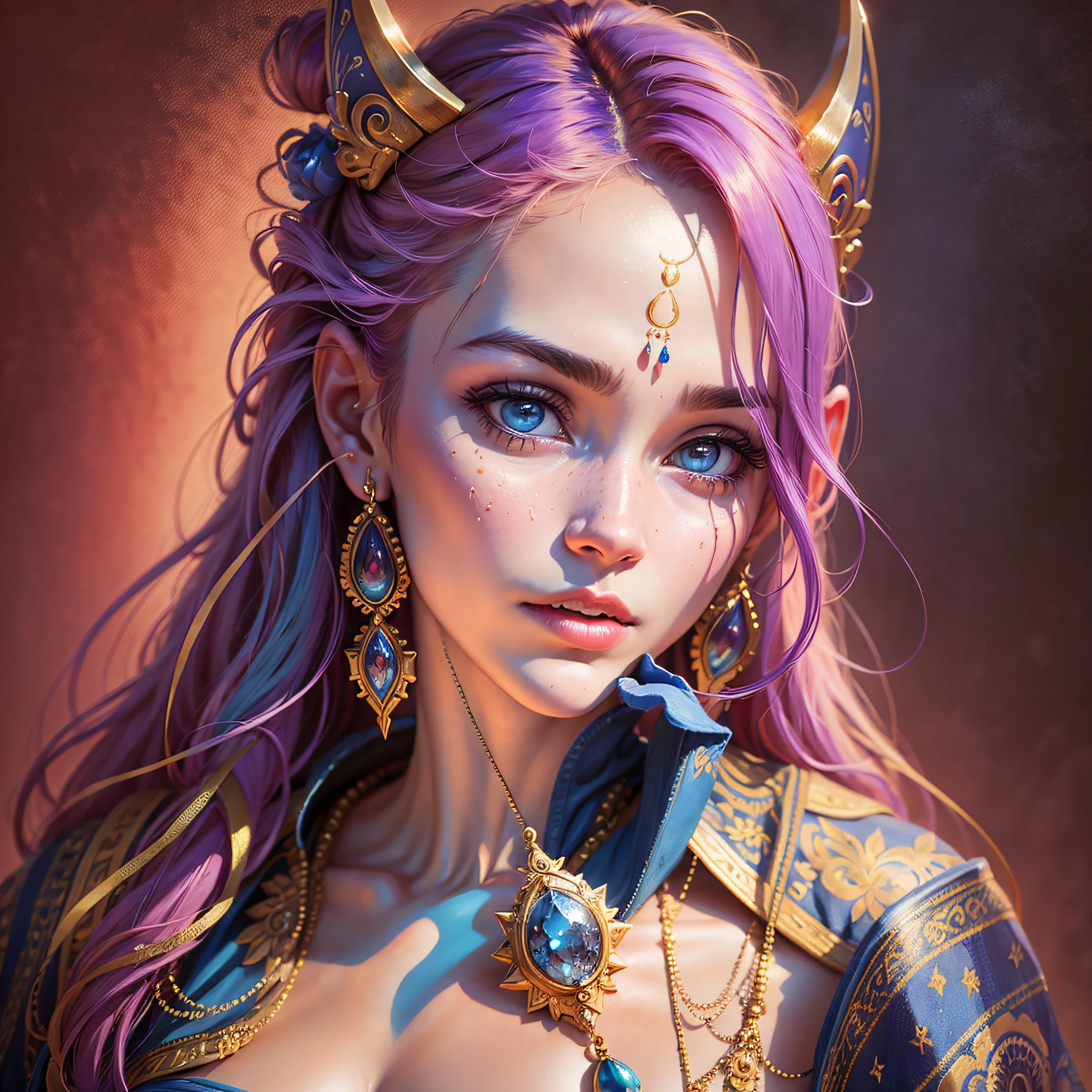 Genie,masterpiece, realistic photography, colorful background, detailed portrait, intricate details, rich colors, realistic style, --auto --s2