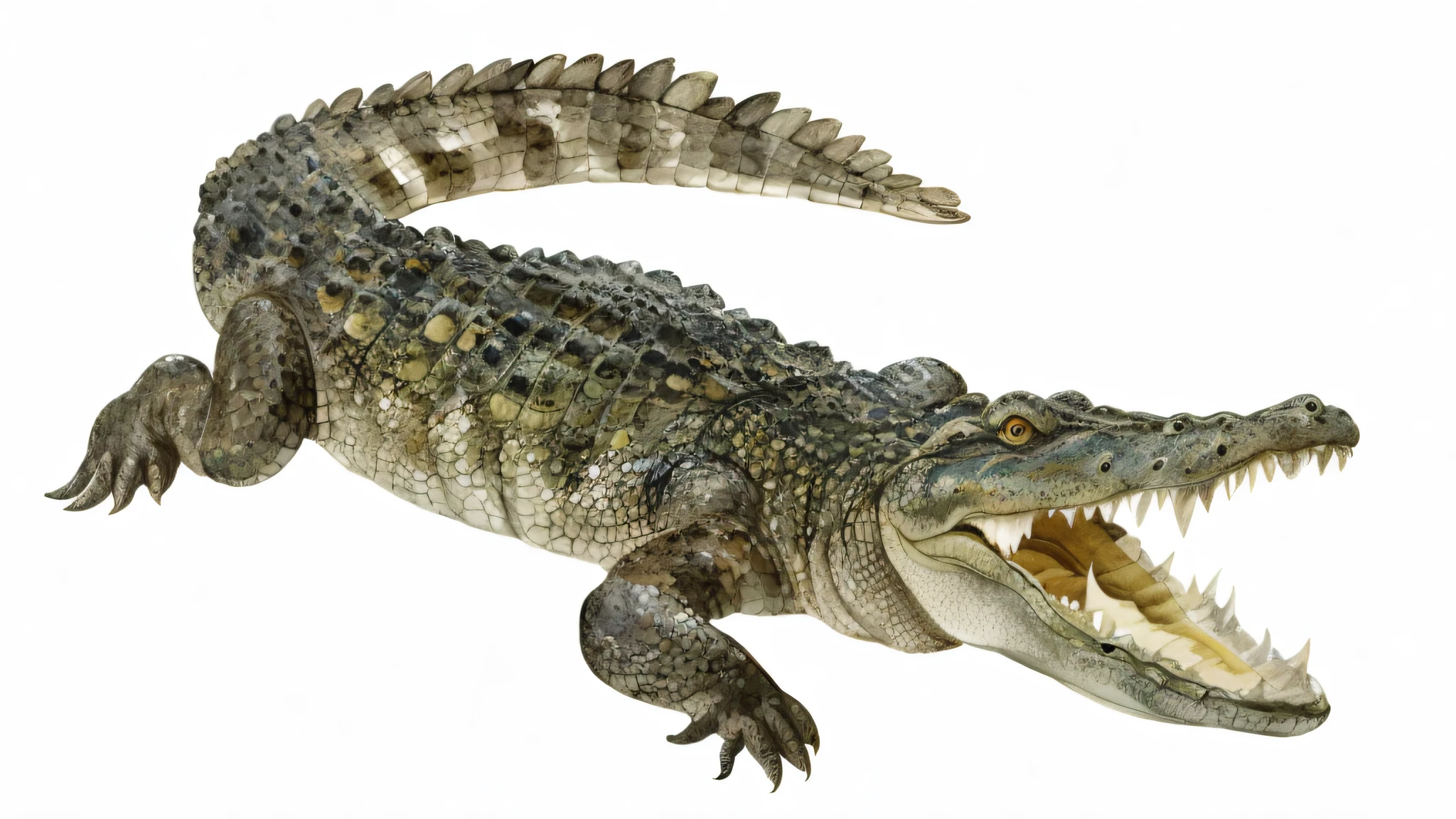 watercolor, crocodile, watercolor style, wet in wet technique, flat illustration, highly detailed clean, vector image, masterpiece, professional, isometric, bright vector, white background, dry brush, brush stroke, drawn on canvas, by J.M.W. Turner. Expressive markers.
