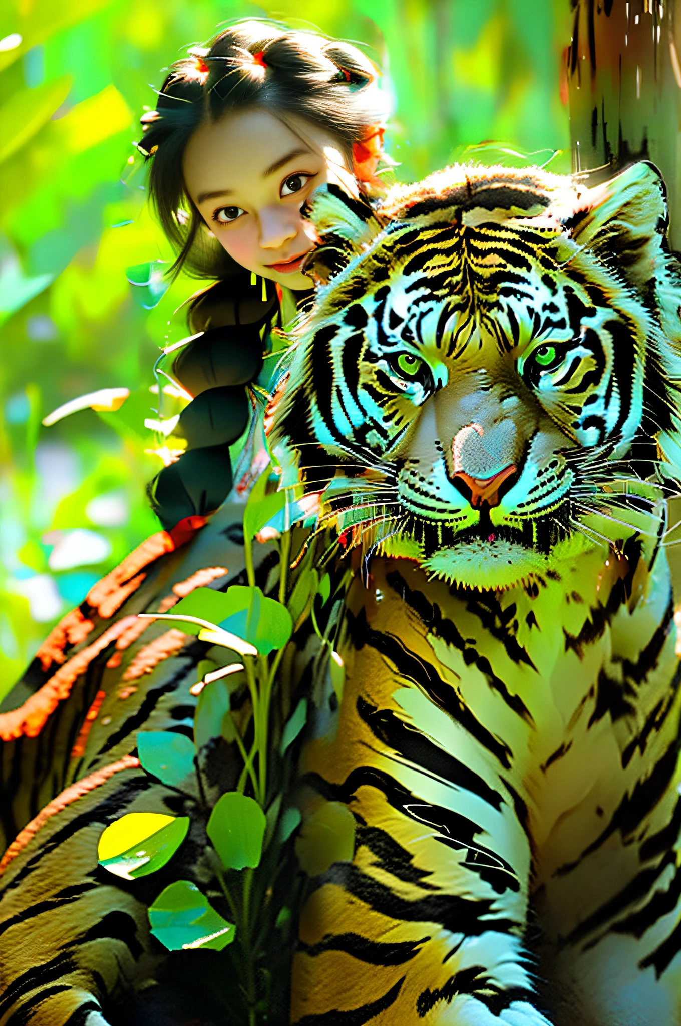 Golden glowing tiger's eye