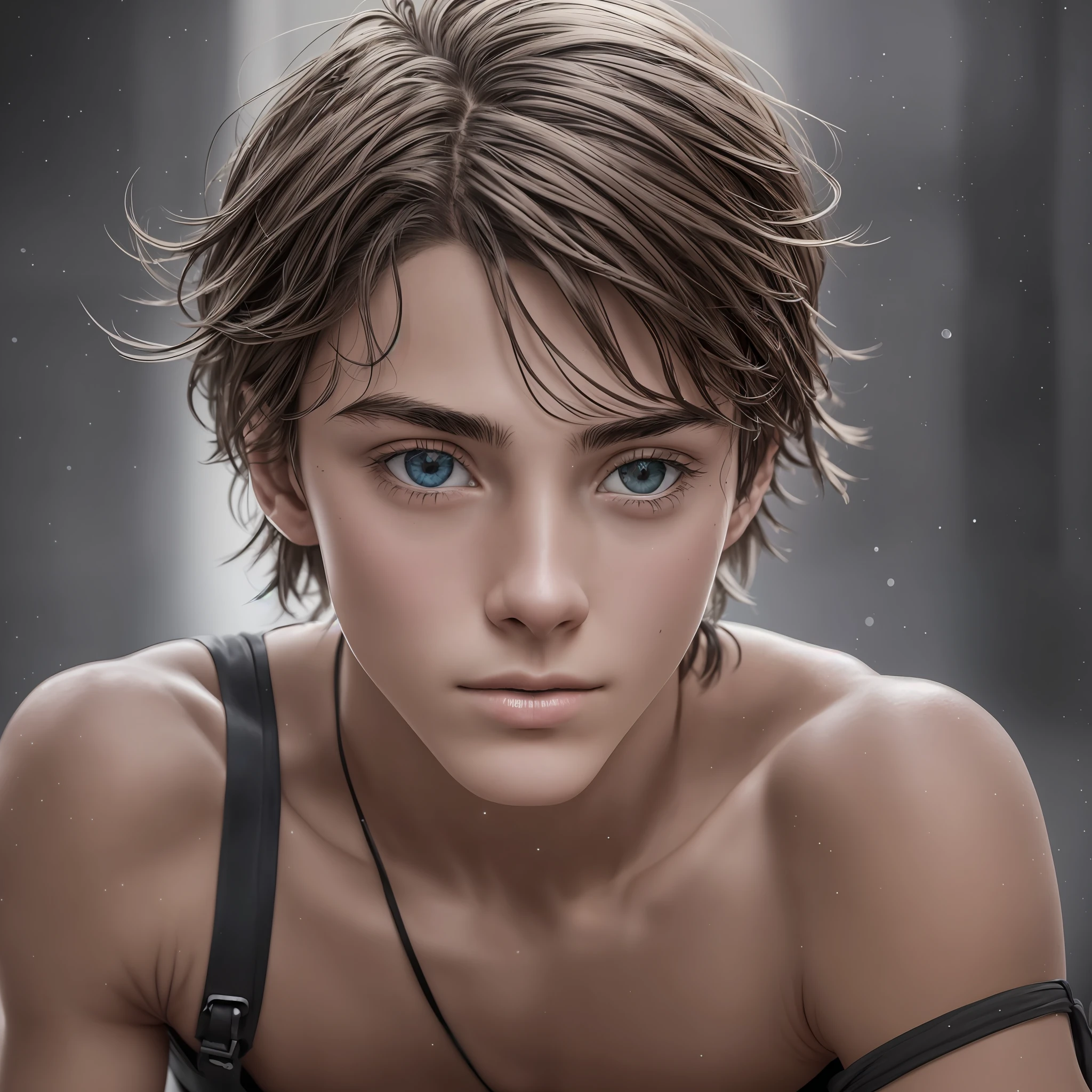 RAW photo, photography, photorealistic, Bold RAW photo, skinny teenage boy ((sexy twink)), , looking down, naked torso, low camera angle, bottom view, bottom view, hands on either side of the photographer, award-winning POV, intricate, detailed, stunning, fine details, very detailed face, sensual, evocative, extremely detailed eyes and face, piercing look, muscular body, perfect center, nikon d850 film, lens, porter 400 1.6, rich colors, ultra-realistic texture, spectacular, bright, popular at art stations: zinc up to 800 (face transparency: 1.5), anatomical masterpiece, light from the window, model style (extremely detailed CG Unity 8k wallpaper), trending on ArtStation, trending on CGSociety, Intricate, high detail, clear focus,