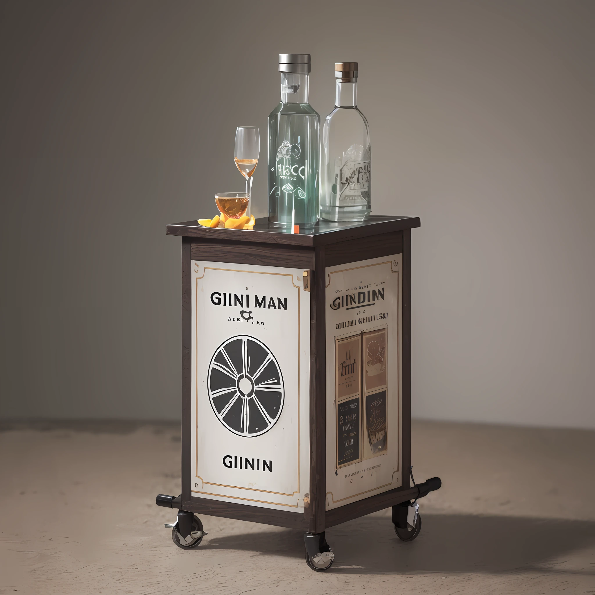 Gin cart, sticker, design, --auto --s2