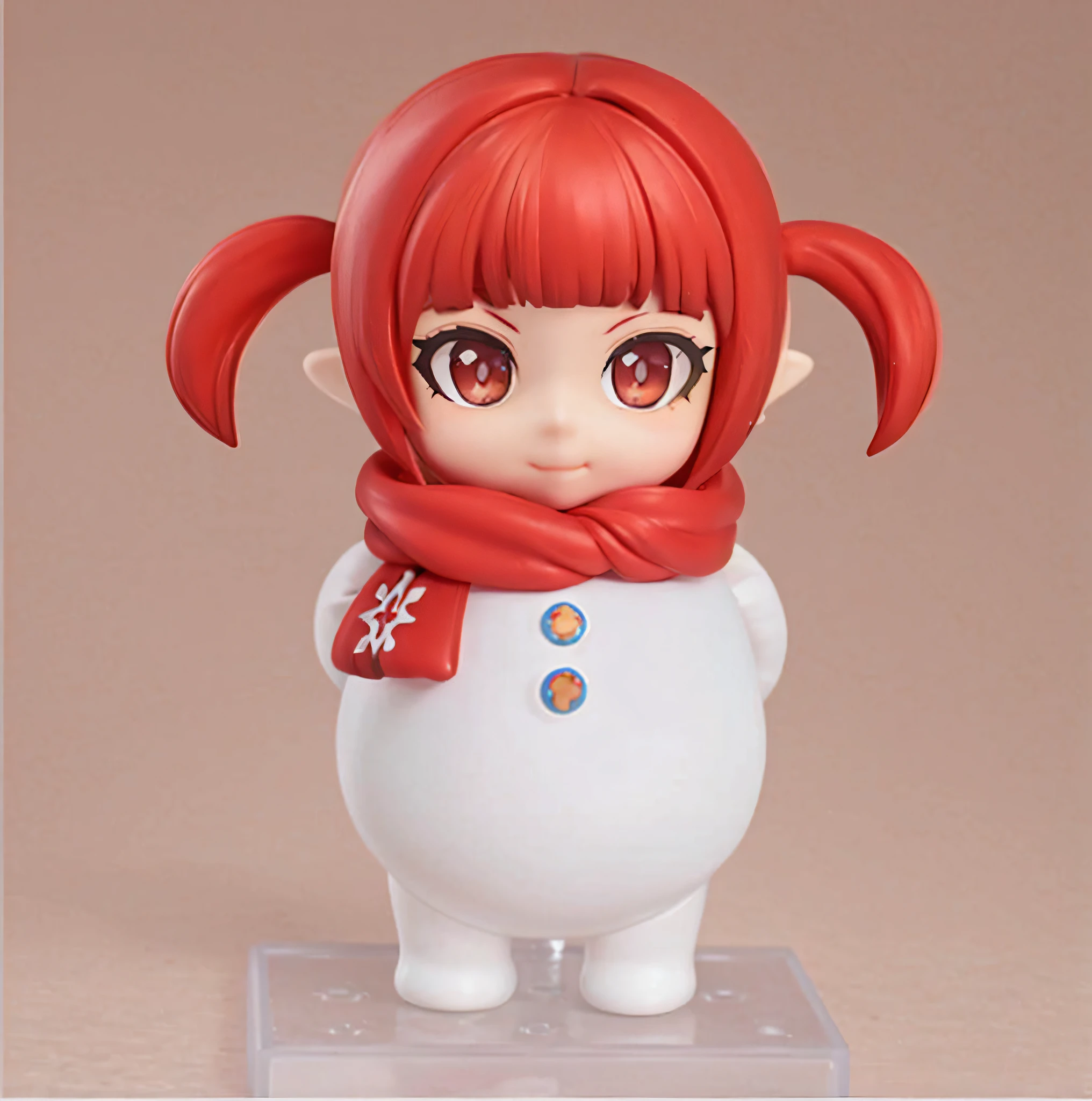 a close up of a toy figure of a girl with red hair, nendoroid, nendoroid eyes, style as nendoroid, good smile company anime style, nendroid, nendoroid 3 d, water color nendoroid, eyes in the style of nendoroid, pathfinder nendoroid, anime figurine, anime figure