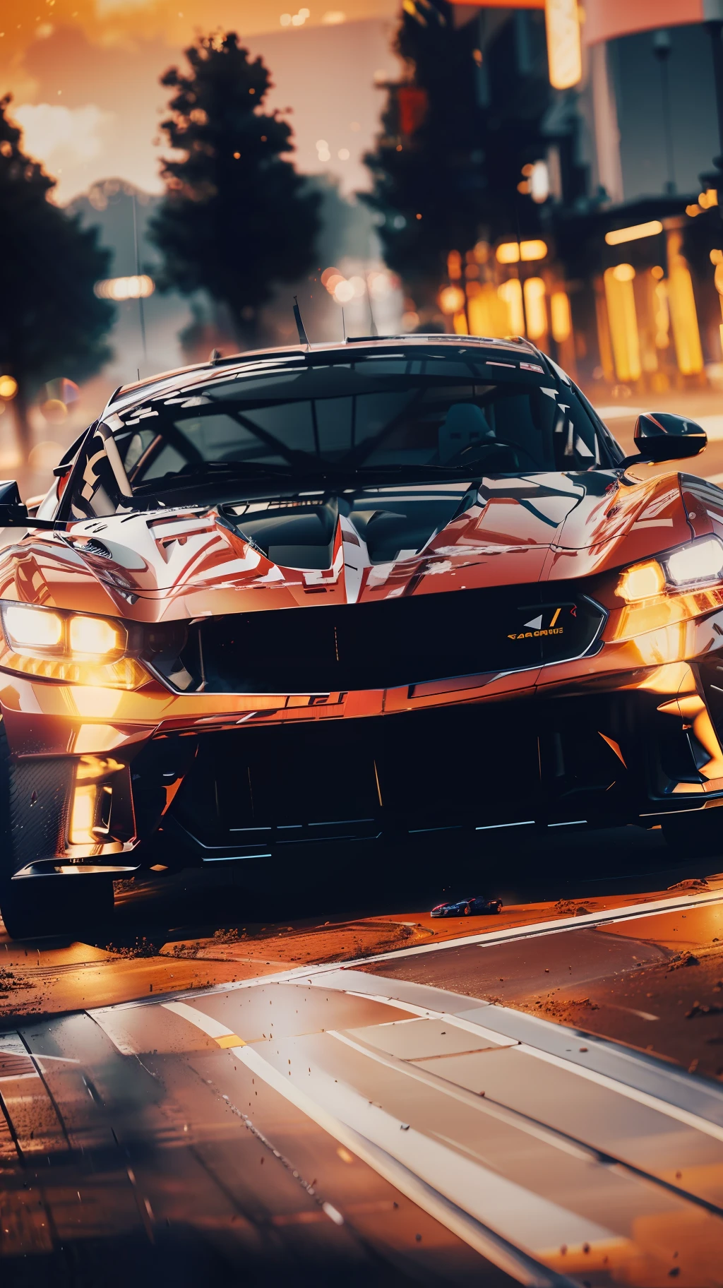 Unreal Engine, Super Resolution, Ray Tracing, RTX, High Resolution Photography, 8K, Studio Photography, Elegant, (Lowest Quality, Low Quality: 1.4), (Depth of Field, Bokeh, Blur: 1.4), NSFW, Red Racing Car, Speed, Dirt Course, Magic Hour, Sunny Weather, Soap Bubbles --auto --s2