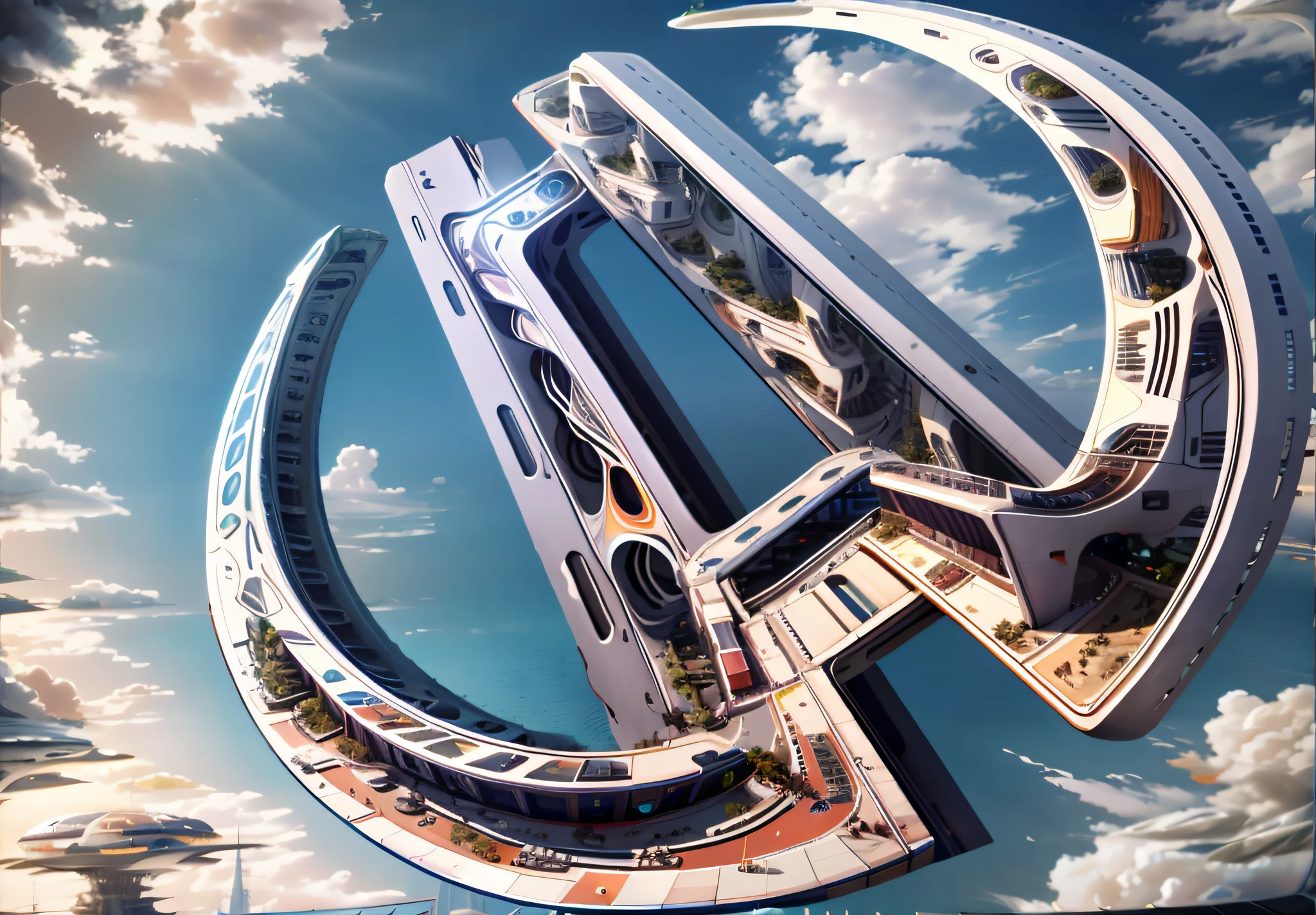 Highways, bridges, greenery, future city centers,