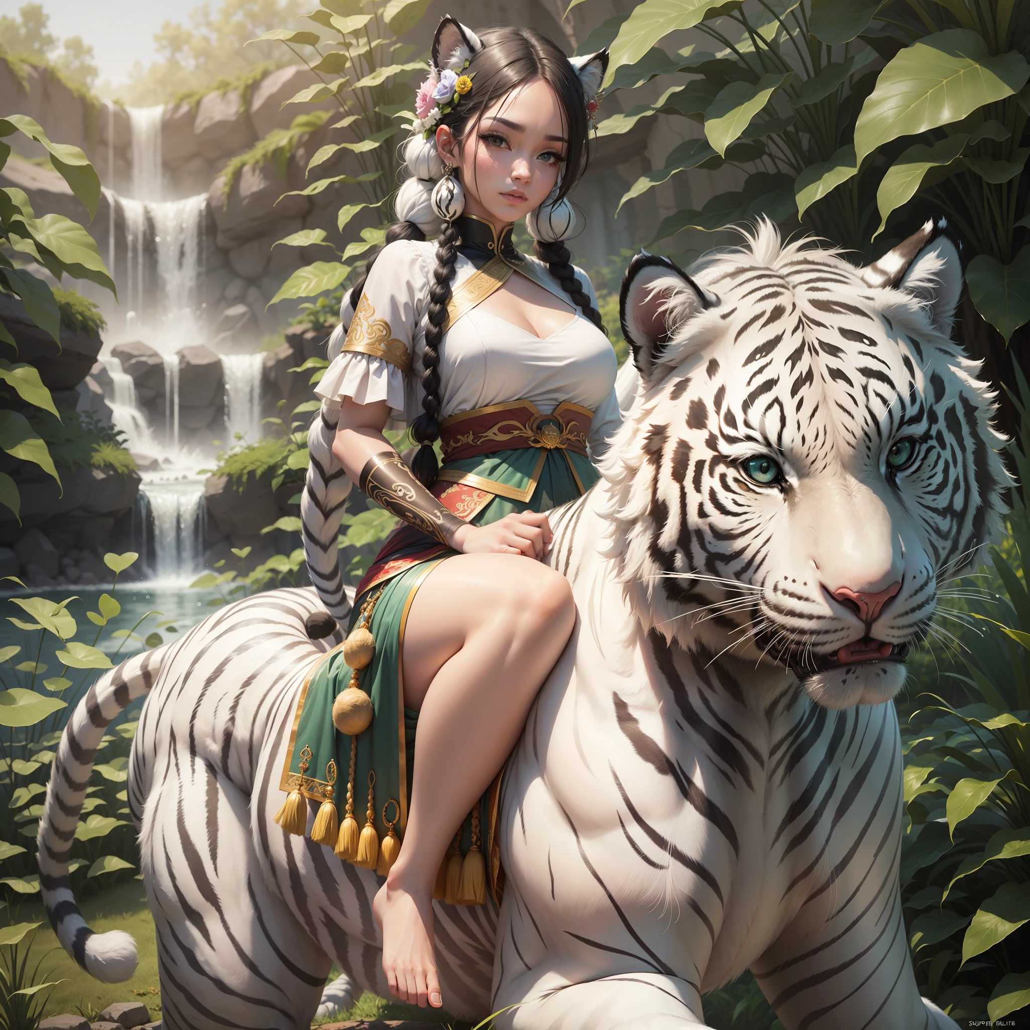 (Supple: 1.2, white tiger hair, lots of details)