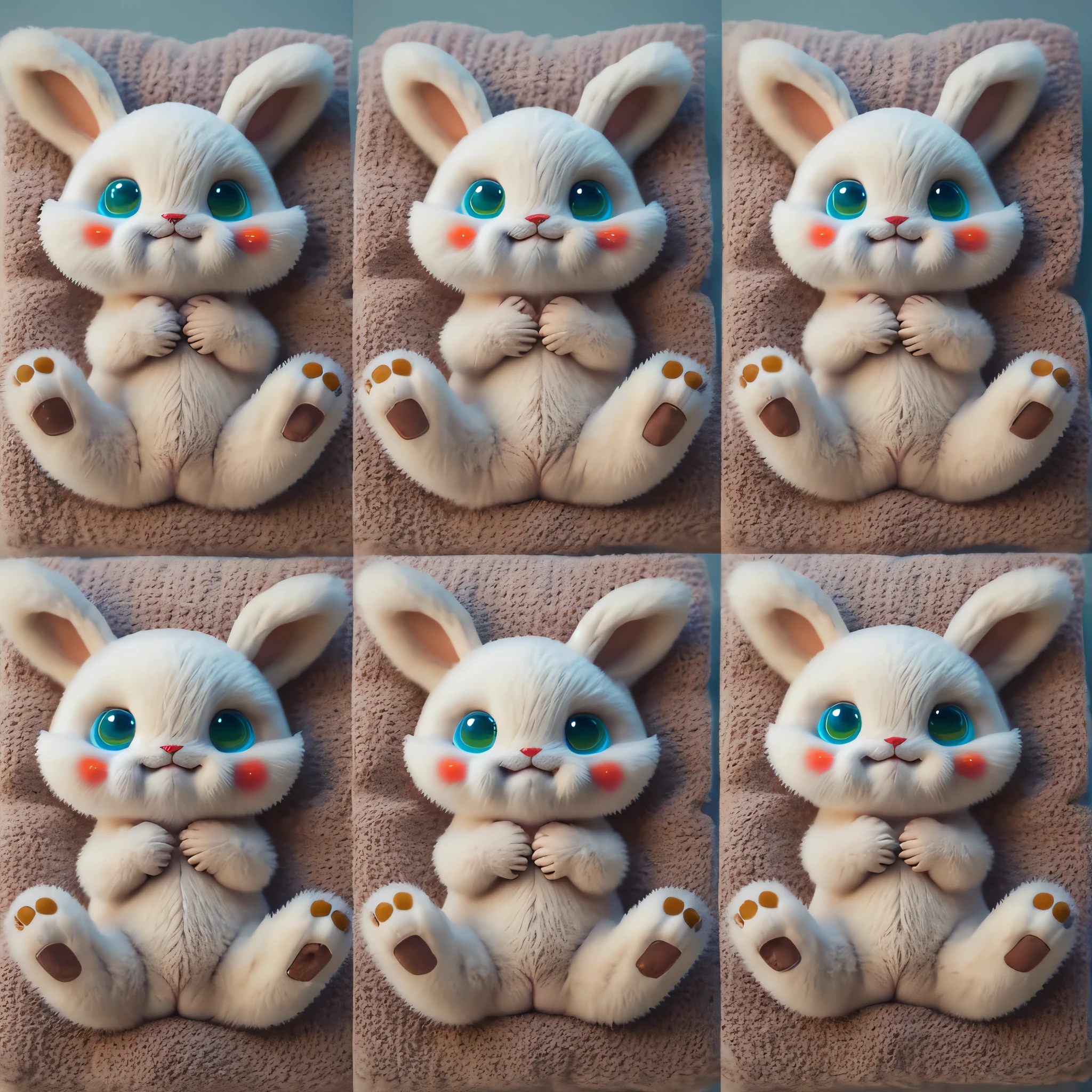 (: 1.5), Pokemon (creatures), small, lying flat, hands raised for hugs, belly up, legs slightly bent and open, well-behaved and cute, furry --auto --s2