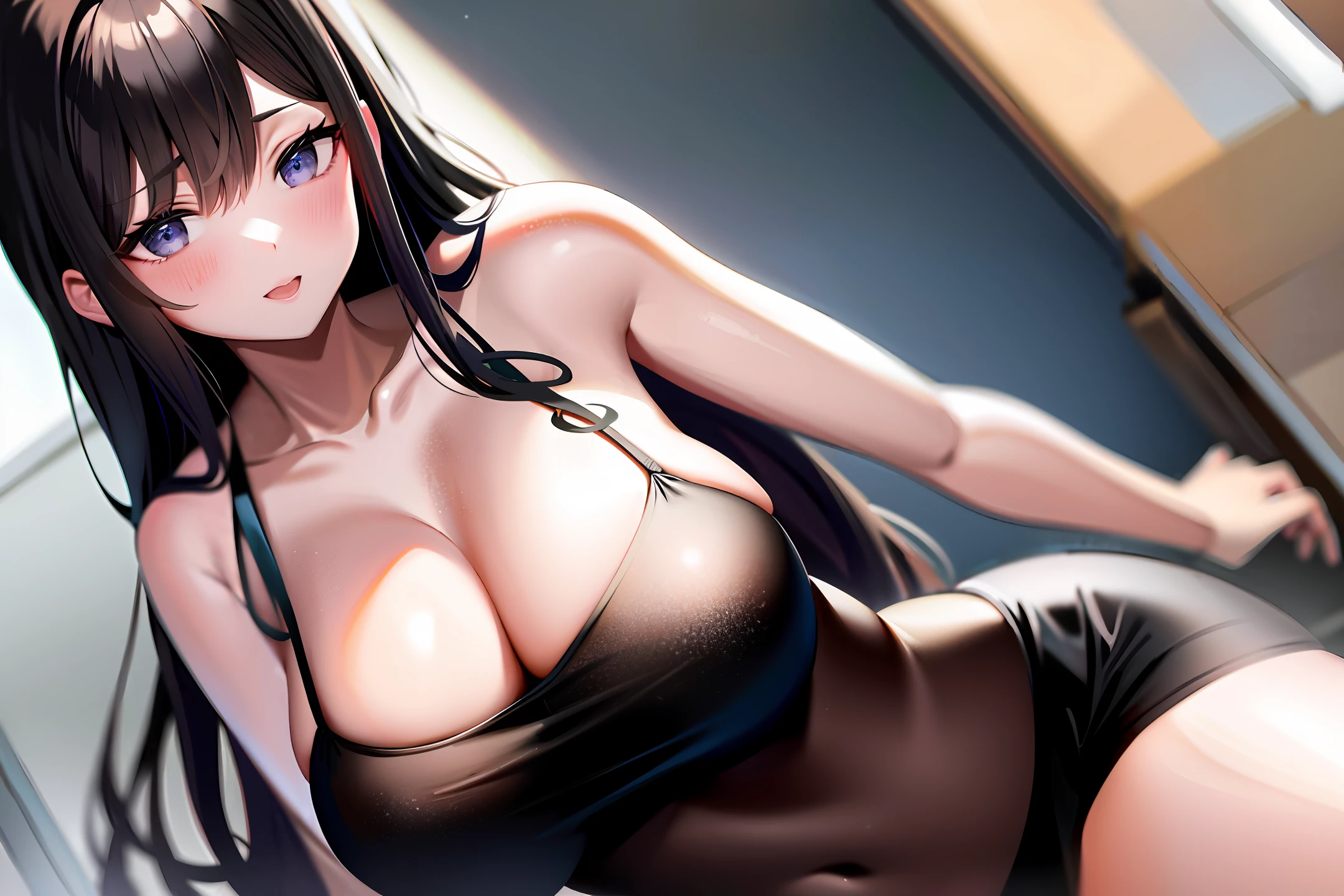 Big breasts, Tokisaki Madzo, Black Silk