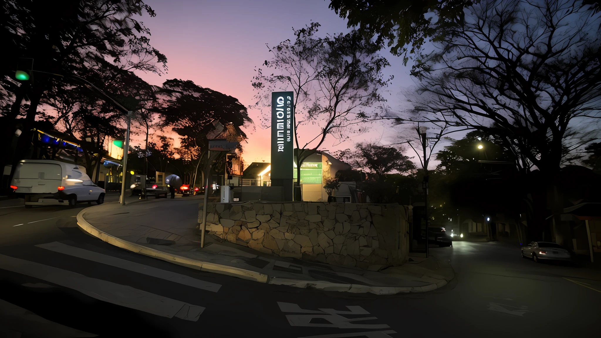 there is a street sign that is lit up at night, taken with sigma 2 0 mm f 1. 4, by Rodolfo Amoedo, photo taken at night, by Antônio Parreiras, by Manuel Franquelo, centre image, by Fernando Gerassi, by Nándor Katona, taken with sony alpha 9, at dusk
