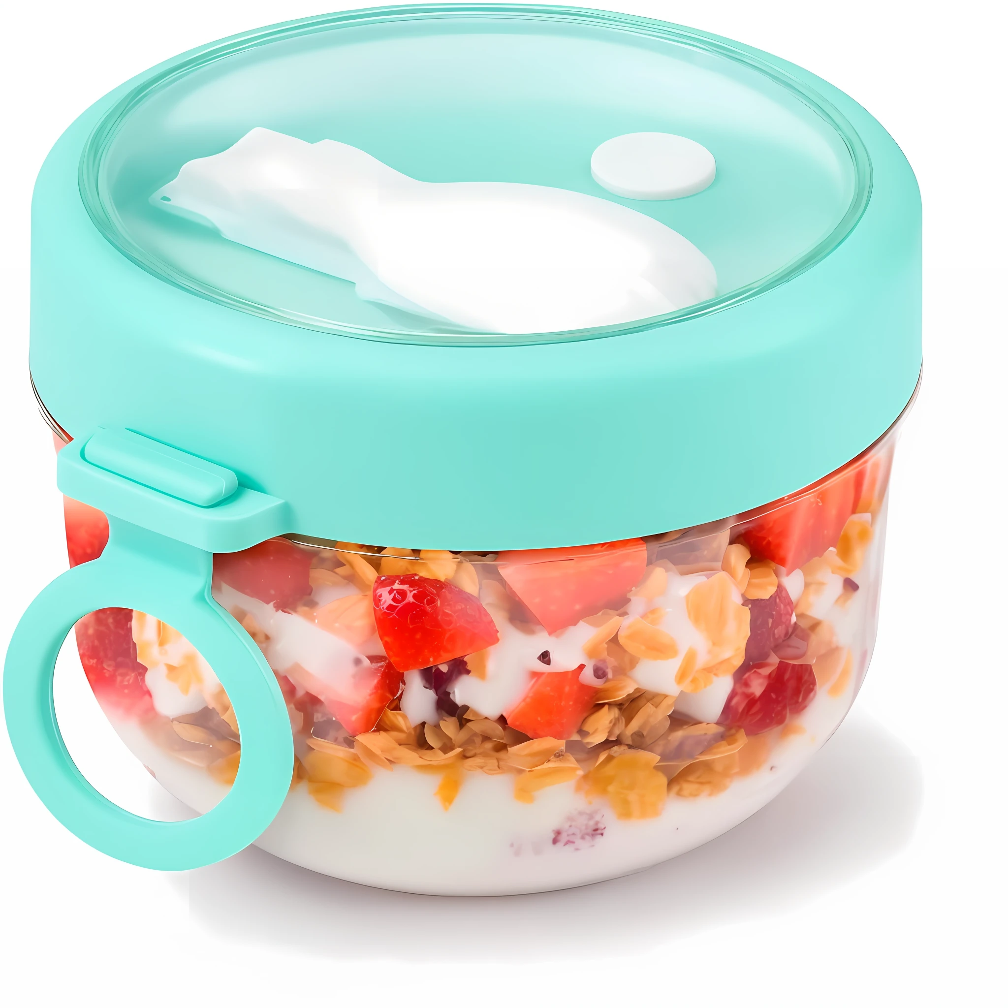 Looking for the perfect container for your overnight oats? Take a look at our overnight oat containers with lids, also known as overnight oat cans, overnight oat cans, or oatmeal containers. These containers are an ideal tool for making a healthy breakfast. Just prepare the ingredients in advance, store them in the container of the refrigerator overnight, and enjoy a delicious and nutritious breakfast the next morning, without the hassle of preparing in the morning, making your morning easier! Our overnight oatmeal containers with lids are not only perfect for breakfast, but also a portable health companion for on-the-go dining. Whether you're at home, in the office, at school, in the park, or on the go, these overnight oat cans can serve you delicious and nutritious meals anytime, anywhere. Our overnight oat jars with lids have sealed lids that effectively keep food fresh and dry and prevent spoilage. They also have a portable design that makes them easy to carry and store. With a capacity of 20 ounces, these overnight oat cans are perfect for a healthy breakfast, as well as other foods such as fruit, yogurt, salads, cereals, and more. What's more, our overnight oat container with lid is made of eco-friendly materials, non-toxic and tasteless, and will not produce any harmful substances, making your food healthier. They are also reusable, reducing the generation of plastic waste and making them more environmentally friendly. Plus, our oatmeal containers are durable and easy to clean, making them a convenient and practical option for busy people who want to eat healthily on the go, whether by hand or in the dishwasher. Try our overnight oat containers with lids today for a healthy and convenient meal solution!