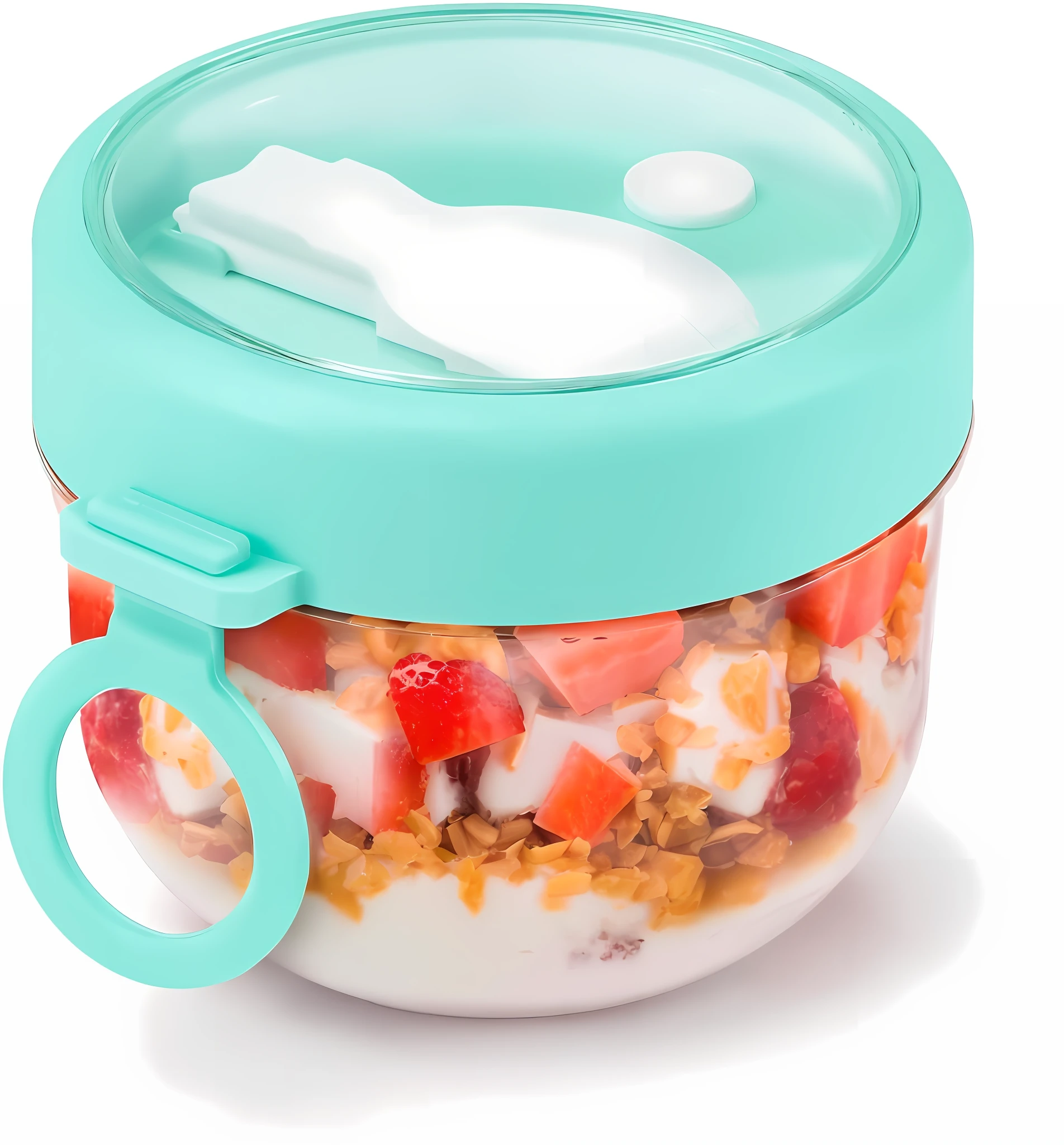 Looking for the perfect container for your overnight oats? Take a look at our overnight oat containers with lids, also known as overnight oat cans, overnight oat cans, or oatmeal containers. These containers are an ideal tool for making a healthy breakfast. Just prepare the ingredients in advance, store them in the container of the refrigerator overnight, and enjoy a delicious and nutritious breakfast the next morning, without the hassle of preparing in the morning, making your morning easier! Our overnight oatmeal containers with lids are not only perfect for breakfast, but also a portable health companion for on-the-go dining. Whether you're at home, in the office, at school, in the park, or on the go, these overnight oat cans can serve you delicious and nutritious meals anytime, anywhere. Our overnight oat jars with lids have sealed lids that effectively keep food fresh and dry and prevent spoilage. They also have a portable design that makes them easy to carry and store. With a capacity of 20 ounces, these overnight oat cans are perfect for a healthy breakfast, as well as other foods such as fruit, yogurt, salads, cereals, and more. What's more, our overnight oat container with lid is made of eco-friendly materials, non-toxic and tasteless, and will not produce any harmful substances, making your food healthier. They are also reusable, reducing the generation of plastic waste and making them more environmentally friendly. Plus, our oatmeal containers are durable and easy to clean, making them a convenient and practical option for busy people who want to eat healthily on the go, whether by hand or in the dishwasher. Try our overnight oat containers with lids today for a healthy and convenient meal solution!