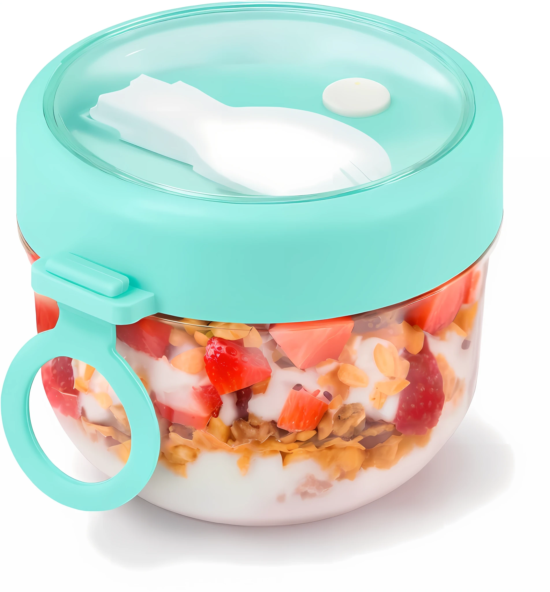 Looking for the perfect container for your overnight oats? Take a look at our overnight oat containers with lids, also known as overnight oat cans, overnight oat cans, or oatmeal containers. These containers are an ideal tool for making a healthy breakfast. Just prepare the ingredients in advance, store them in the container of the refrigerator overnight, and enjoy a delicious and nutritious breakfast the next morning, without the hassle of preparing in the morning, making your morning easier! Our overnight oatmeal containers with lids are not only perfect for breakfast, but also a portable health companion for on-the-go dining. Whether you're at home, in the office, at school, in the park, or on the go, these overnight oat cans can serve you delicious and nutritious meals anytime, anywhere. Our overnight oat jars with lids have sealed lids that effectively keep food fresh and dry and prevent spoilage. They also have a portable design that makes them easy to carry and store. With a capacity of 20 ounces, these overnight oat cans are perfect for a healthy breakfast, as well as other foods such as fruit, yogurt, salads, cereals, and more. What's more, our overnight oat container with lid is made of eco-friendly materials, non-toxic and tasteless, and will not produce any harmful substances, making your food healthier. They are also reusable, reducing the generation of plastic waste and making them more environmentally friendly. Plus, our oatmeal containers are durable and easy to clean, making them a convenient and practical option for busy people who want to eat healthily on the go, whether by hand or in the dishwasher. Try our overnight oat containers with lids today for a healthy and convenient meal solution!