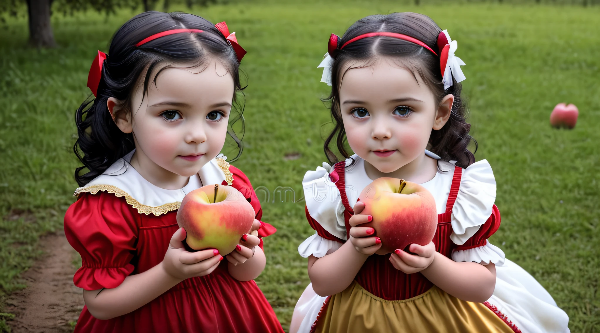 there is a  holding two apples in her hands, holding an apple, with apple, portrait of snow white, snow white, one holds apple in hand, red apples, eating rotting fruit, apples, kids, istockphoto, stock photo, she is easting a peach, closeup portrait shot, red apple, children, girl, istock, portrait shot