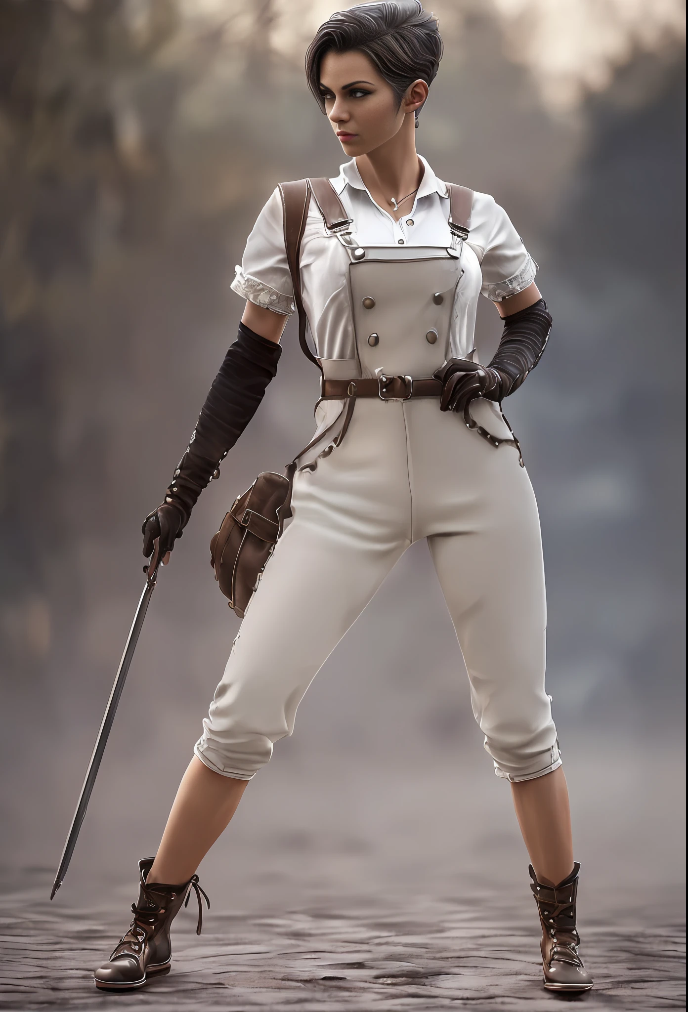 (
    (Character: nordic woman:1.4, undercut hair:1.3,frackles:1.3, slim body:1.2,short, slim legs, slim waist, big eyes,(attractive facial:1.3),huge boobs:1.5)
    (Outfit: sexy worker overalls:1.3)
    (Pose: full body shot:1.5)
    (Background:foggy, night, red color scheme)
    (Style: ((Best quality)), ((masterpiece)), (face detailed:1.4),texture skin, amazing,photo-realistic:1.3,Anisotropic Filtering,Depth-of-field,Maximum clarity and sharpness,Multi-layered textures, hyperrealistic,150mm),sfw
)