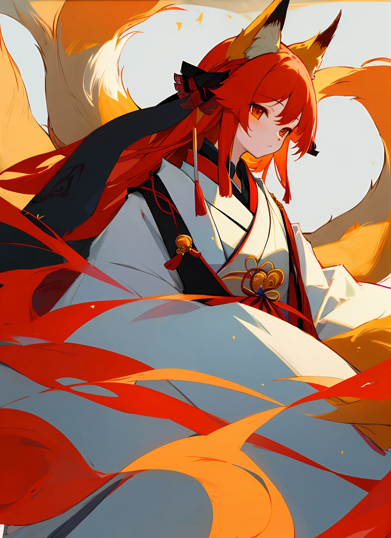 1girl, furry female, kitsune, masterpiece, \: