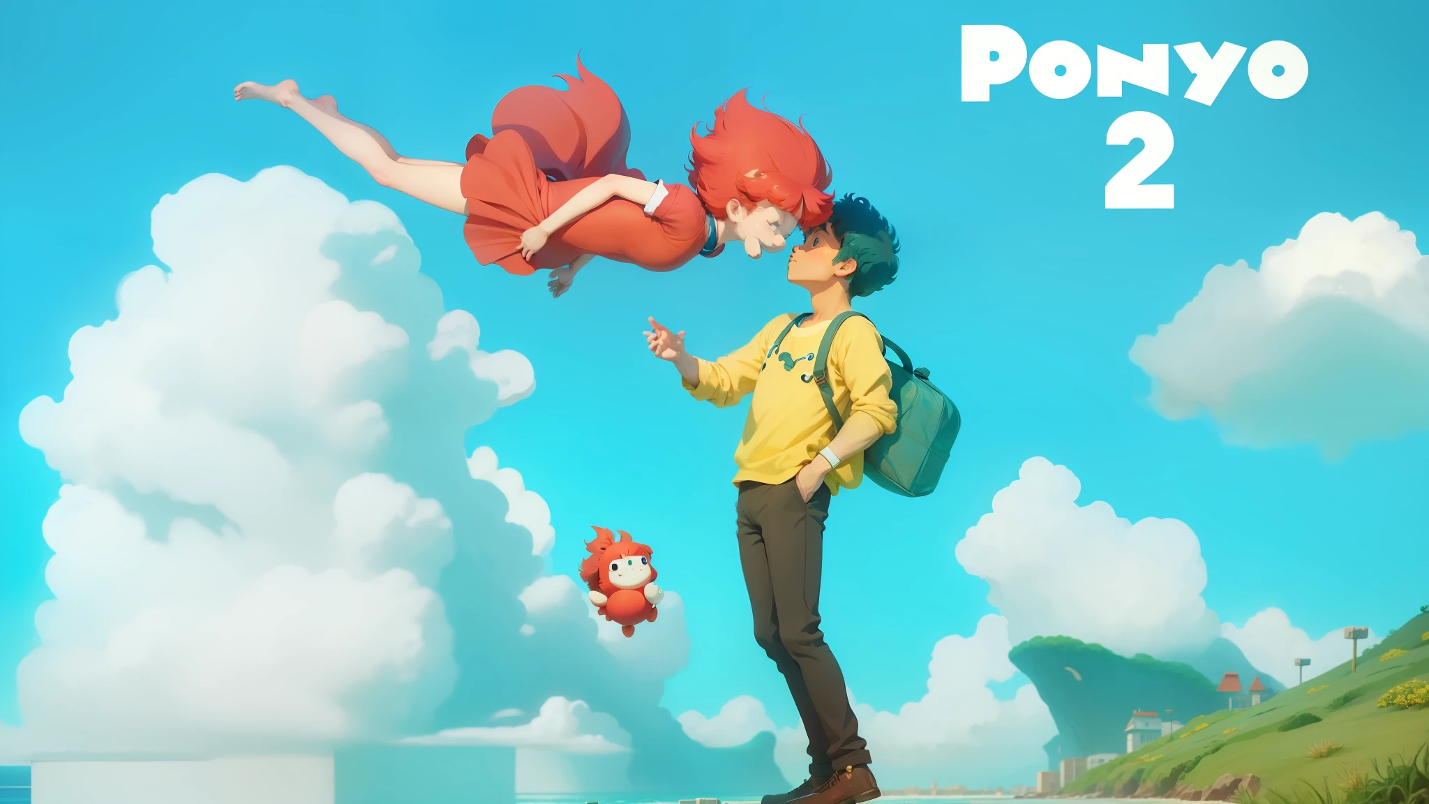 ponyo 2, movie, sea, city, water, seabed --auto --s2