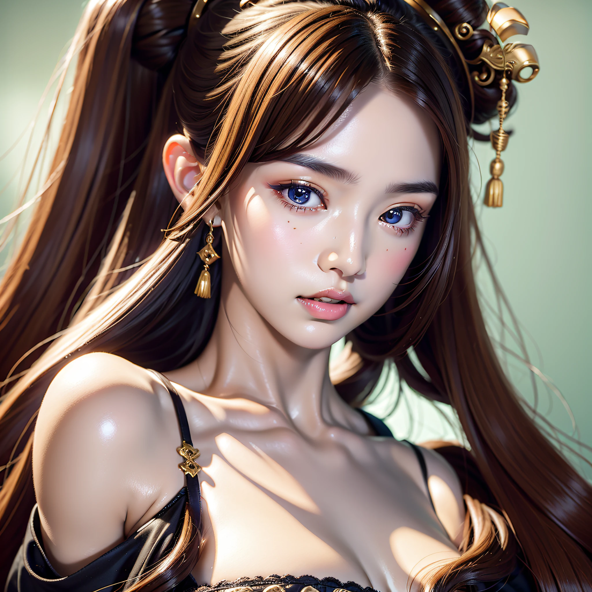 White bandeau, a Chinese girl, 18 years old, full body shot, detailed eyes, dynamic pose, simple background, double eyelids, original photo, best quality, masterpiece, illustration, extremely delicate beauty, extremely detailed, 8k wallpaper, amazing, fine details, masterpiece, best quality, official art, extremely detailed CG Unity 8k wallpaper, , super detailed, high resolution, extremely detailed, beautiful detailed girl, extremely detailed eyes and face, beautiful detailed eyes, movie lighting,