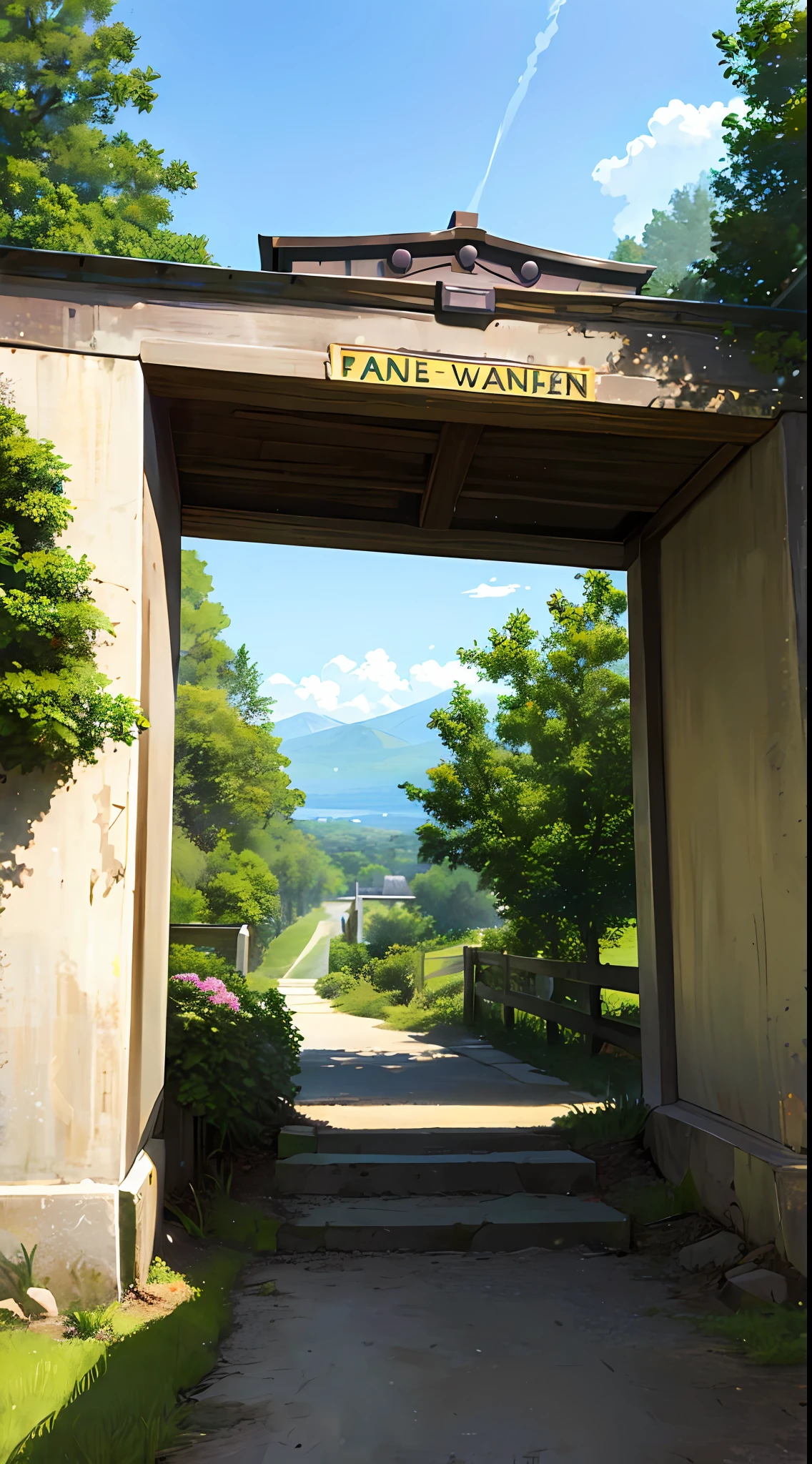 (ultra high res,photorealistic,best quality,photo-realistic),(8k,raw photo,best quality,masterplece),(photon mapping,radiosity,physically-based rendering,automatic white balance),real person,photograph,bridge, building, bush, city, cloud, day, door, fence, field,orest, garden, grass, house, hydrangea, mountain, nature, no_humans, outdoors, path, plant, potted_plant, purple_flower, road, scenery, sky, skyscraper, traditional_media, tree,