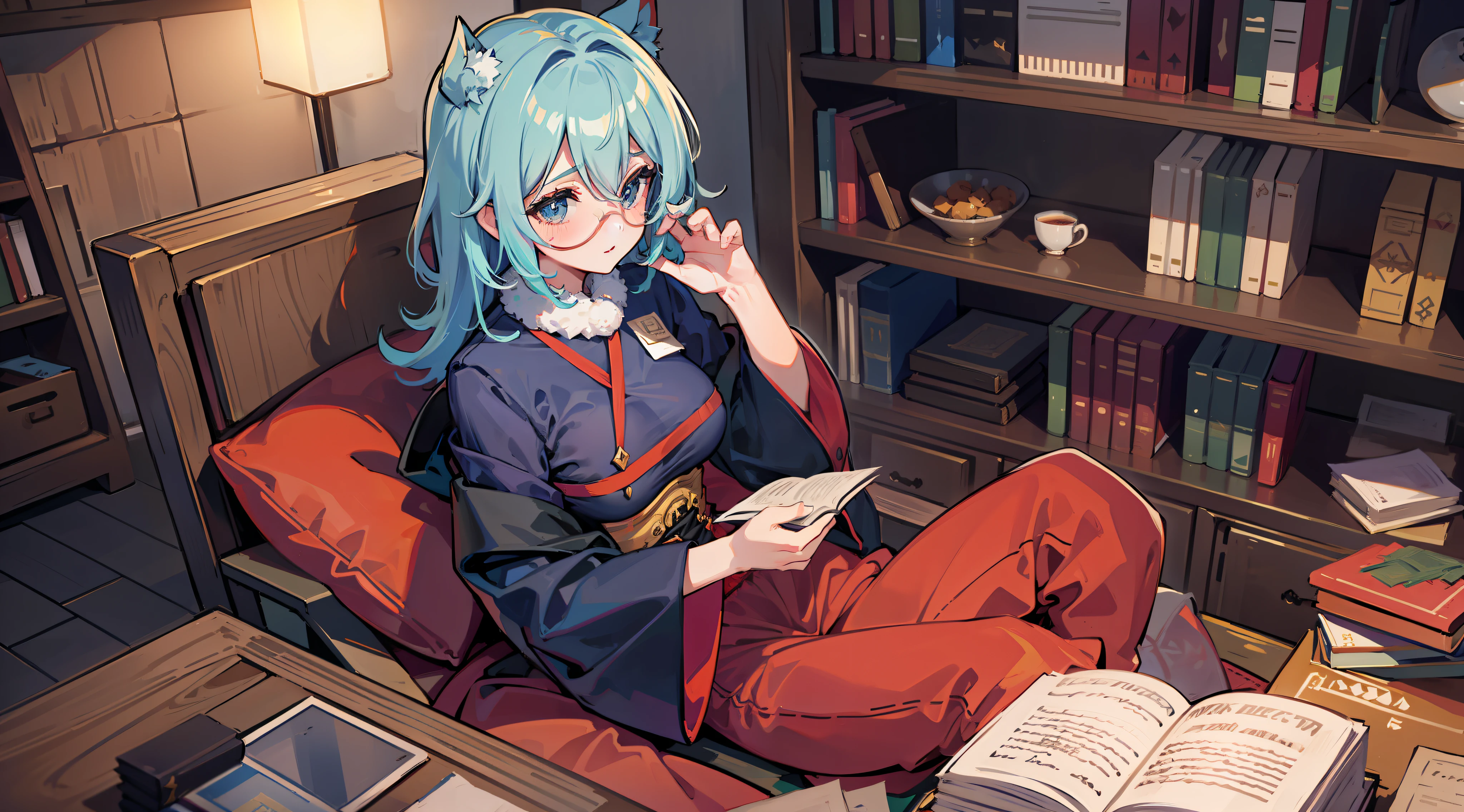 Stacking books