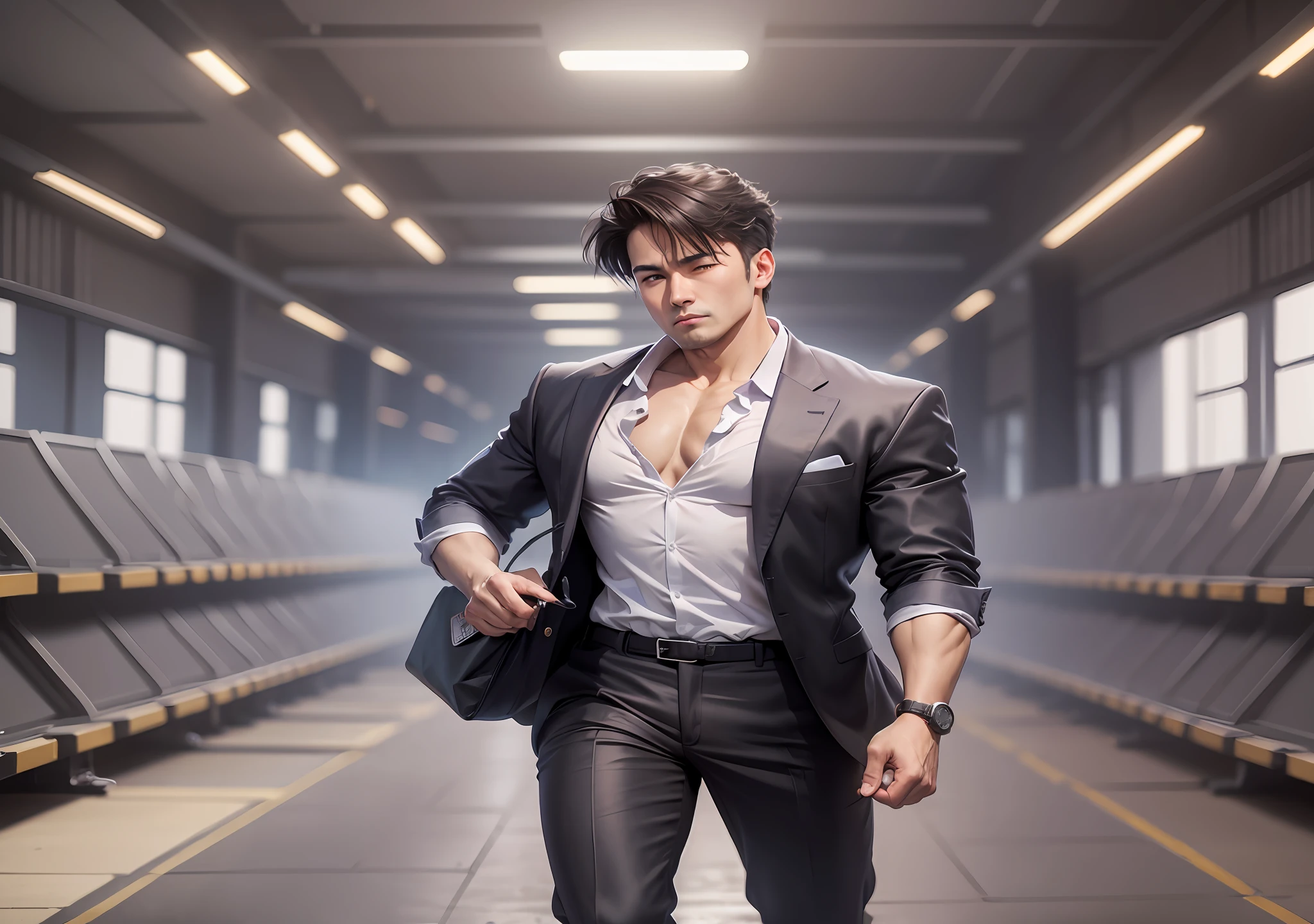 1200 x 720 image Create the image of a powerful businessman making money --auto --s2