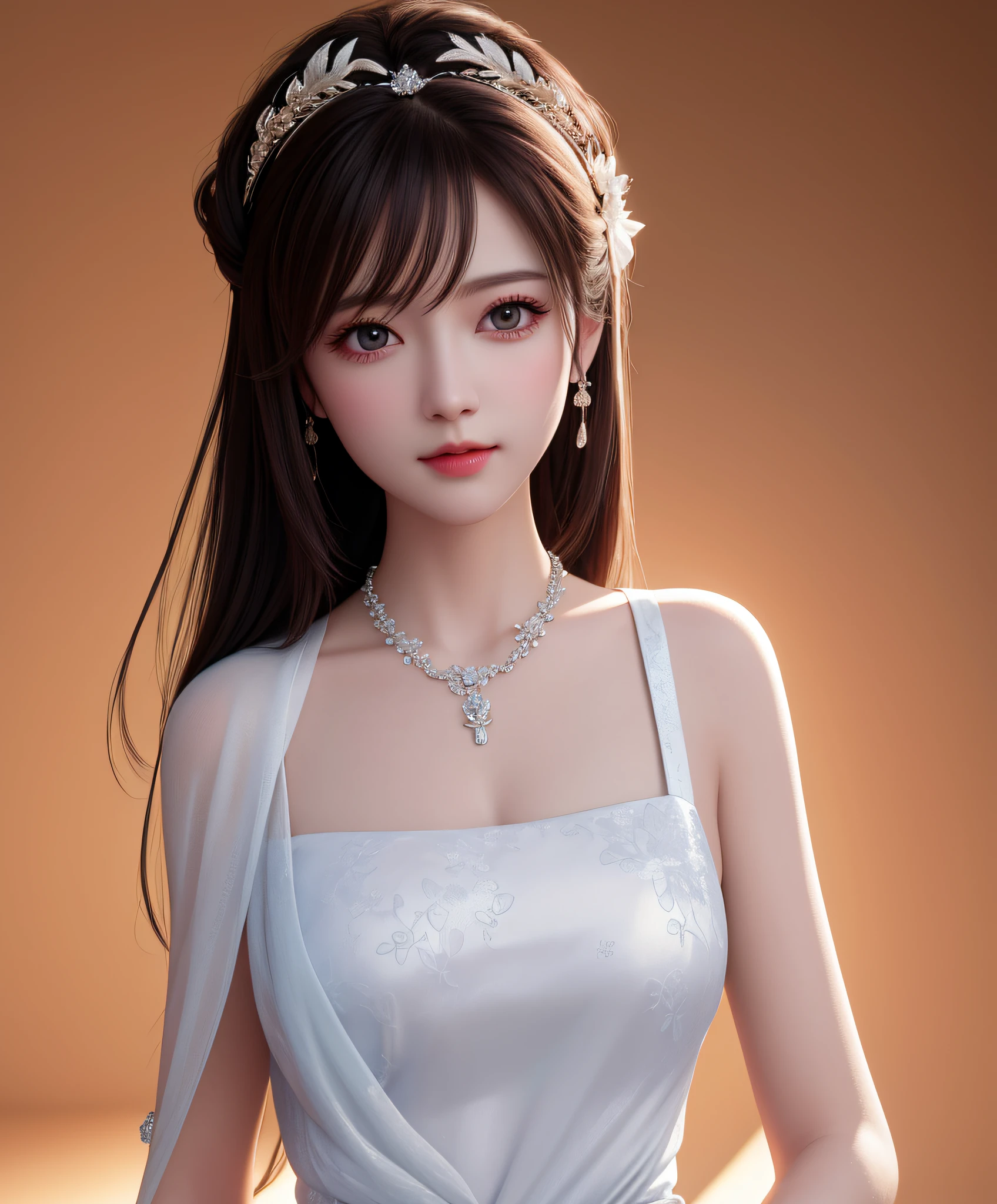 Breast Exposure, Best Quality, Masterpiece, High Resolution, 1Girl, Porcelain Dress, Hair Accessories, Necklaces, Jewelry, Beautiful Face, Physical, Tyndall Effect, Realistic, Shadow Studio, Edge Lighting, Two-Color Lighting, (High Detail Skin: 1.2), 8K UHD, DSLR, Soft Light, High Quality, Volumetric Light, Voy Shot, Photo, High Resolution, 4K, 8K, Background Blur,