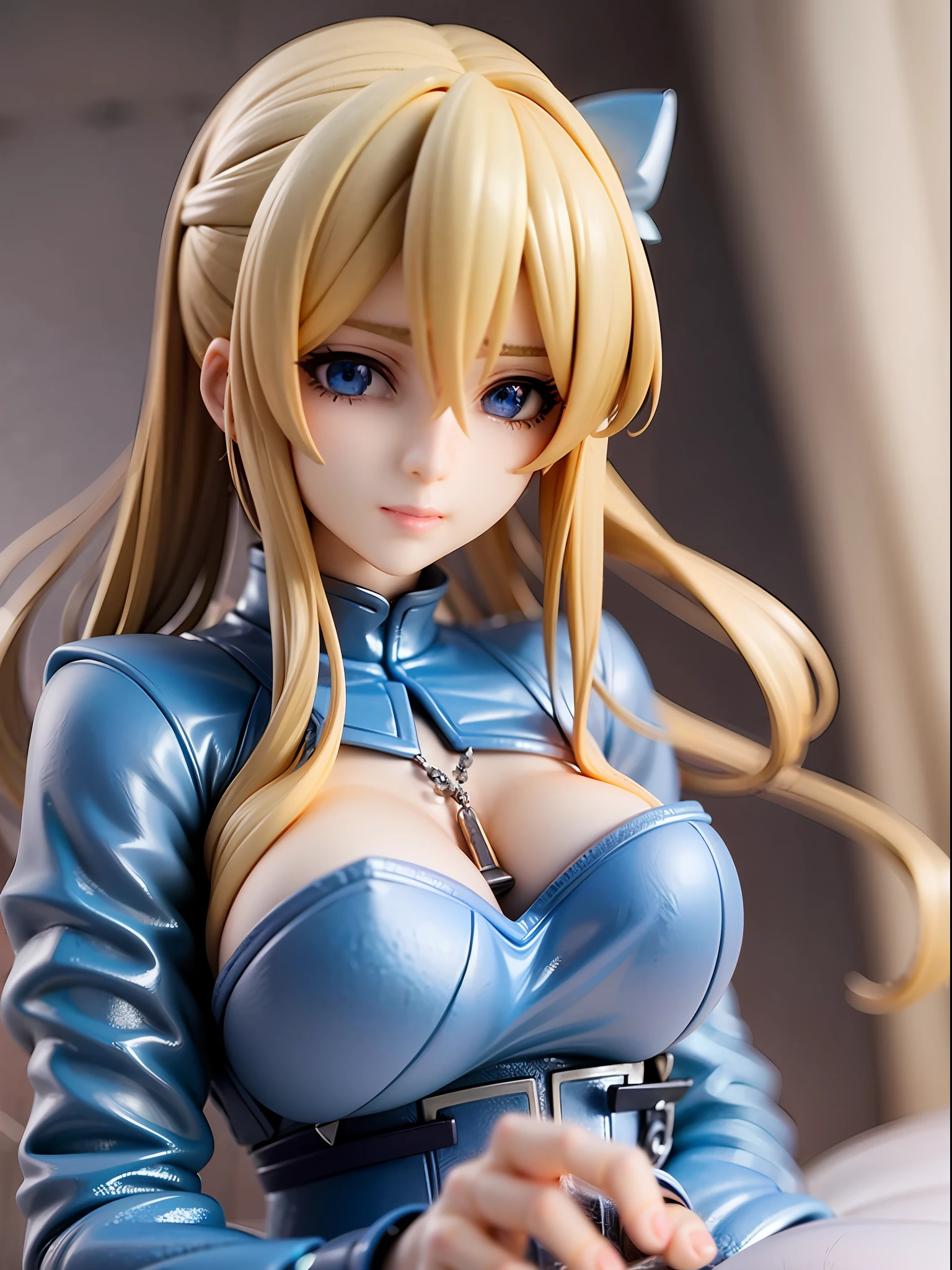 figure,anime character dressed in blue and white dress/blond hair, artoria pendragon, fate / stay night, anime style like fate/stay night, fate stay night, fate grand order, visual novel sprite, female protagonist 👀 :8, fate zero, fate/zero, ufotable art style, beatrice blue, cushart krenz key art feminine