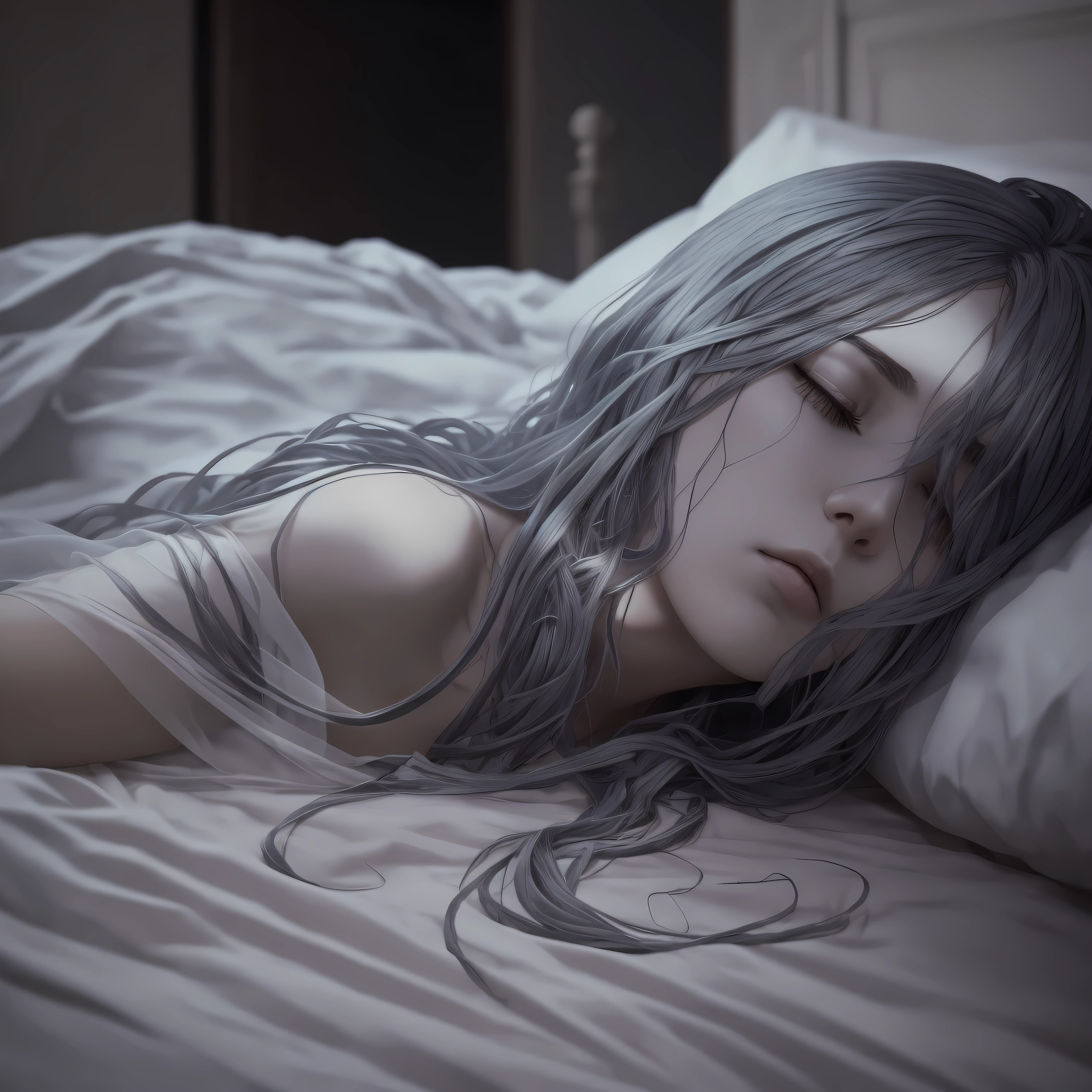 The body stiffened, as if in a nightmare, unable to wake up. --auto --s2