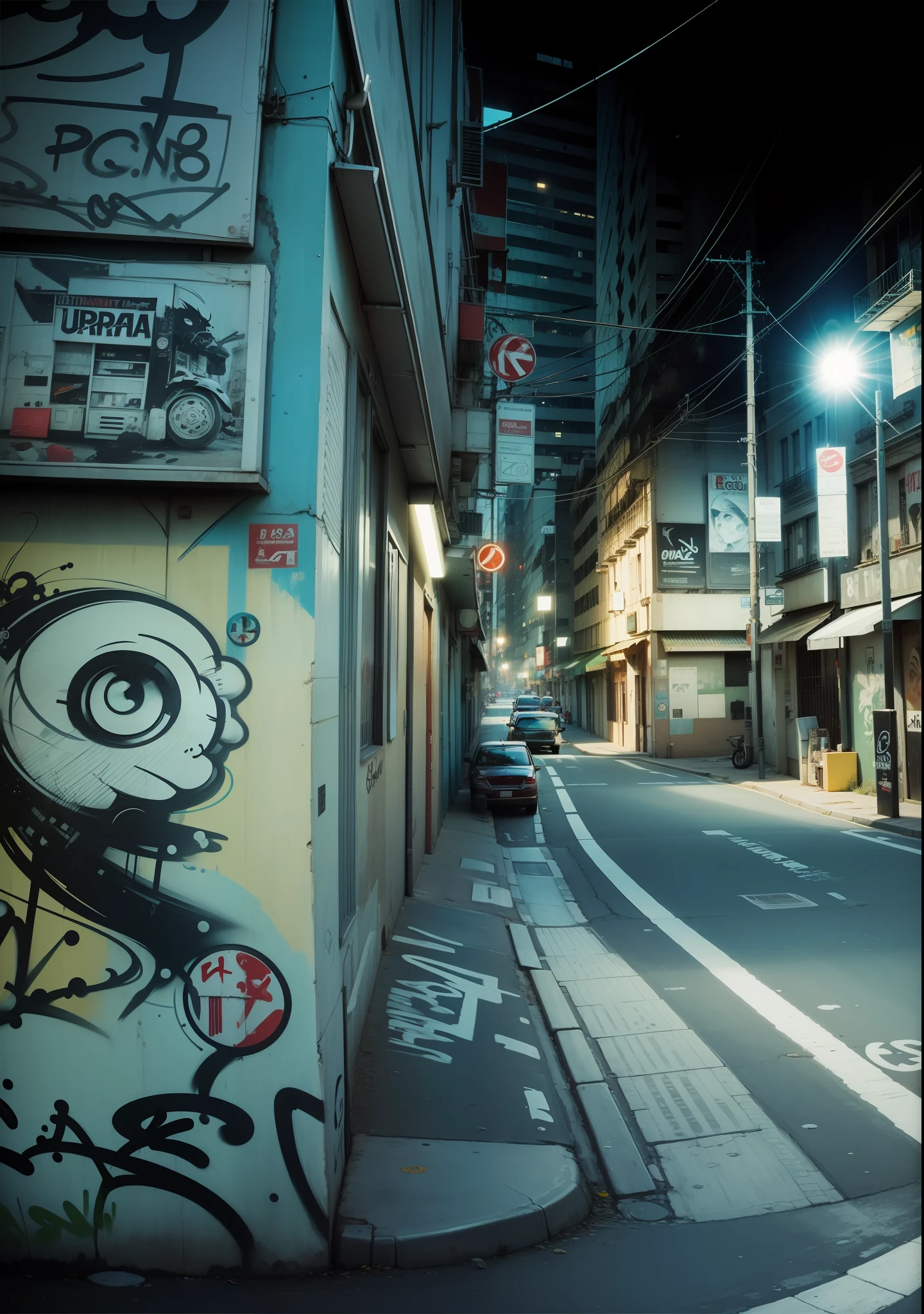 Urban street, grafiti --auto --s2