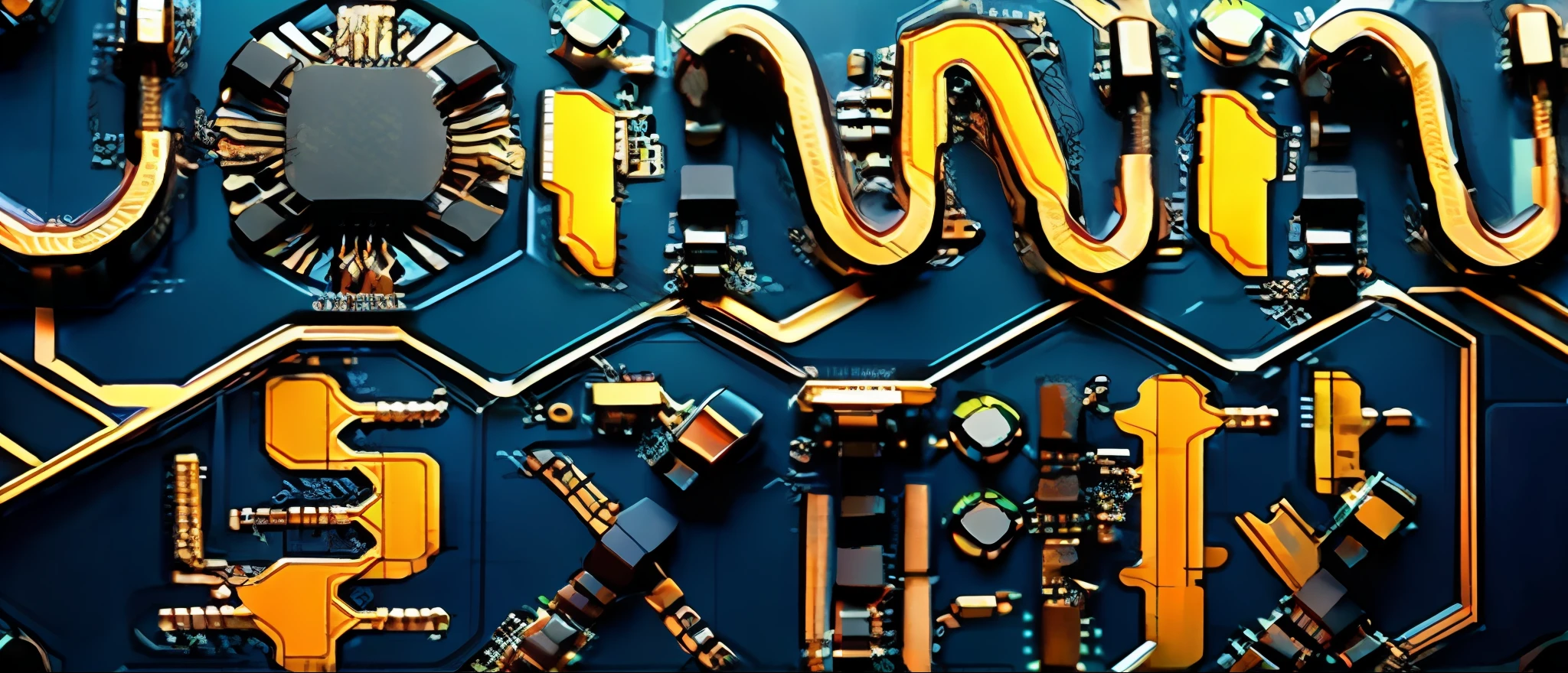 High-tech, chips, circuit boards