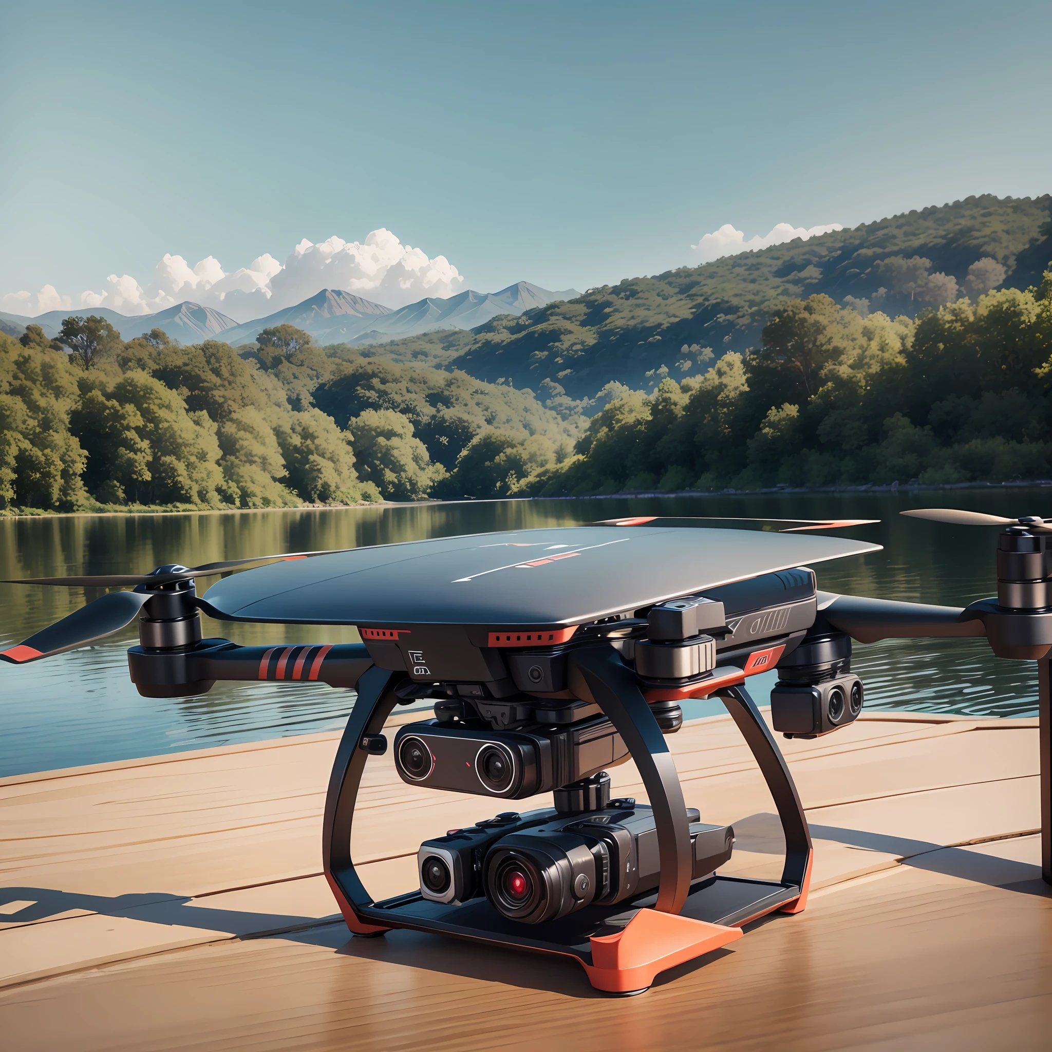 drone on the table, best quality, 4k, realistic --auto --s2