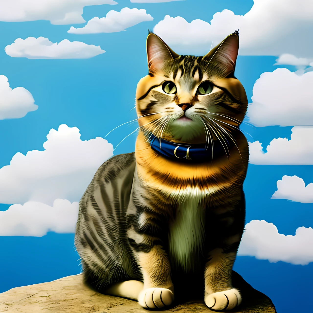 The story of a cat traveling the world on clouds