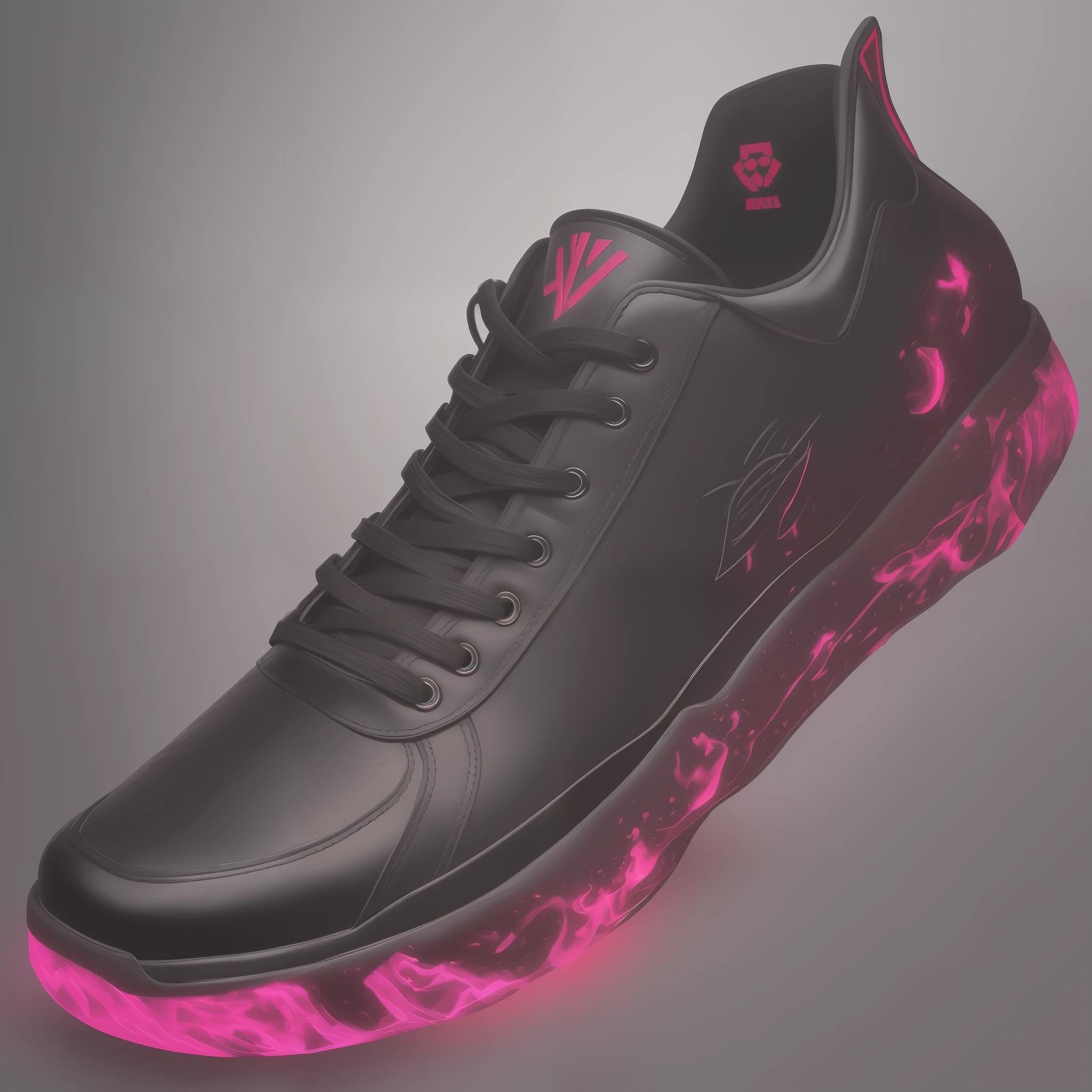 Ai shoe inspired by the God of the Underworld with a black look and glow. He must look evil
