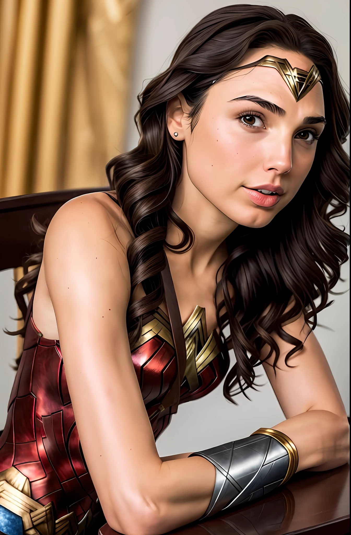 Gal Gadot, Wonder Woman, cool, arms crossed pose