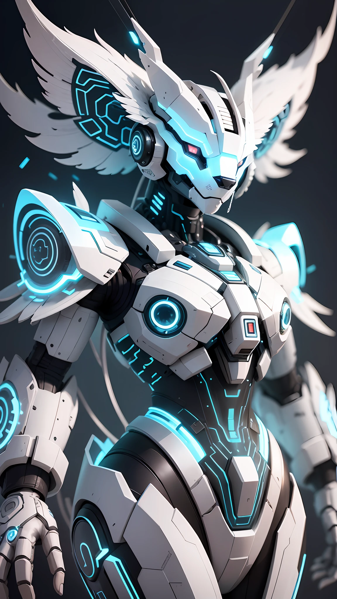 "Guardian of Technological Nature" Description: This NFT portrays the White Robotic Bear in the role of a protector of nature within a technological environment. Its imposing and elegant figure is integrated with digitally rendered elements of flora and fauna. Realistic details, such as metallic textures and conductive wires, breathe life into this unique fusion of technology and nature. This NFT evokes a sense of balance between the natural world and technological advancement. --auto --s2