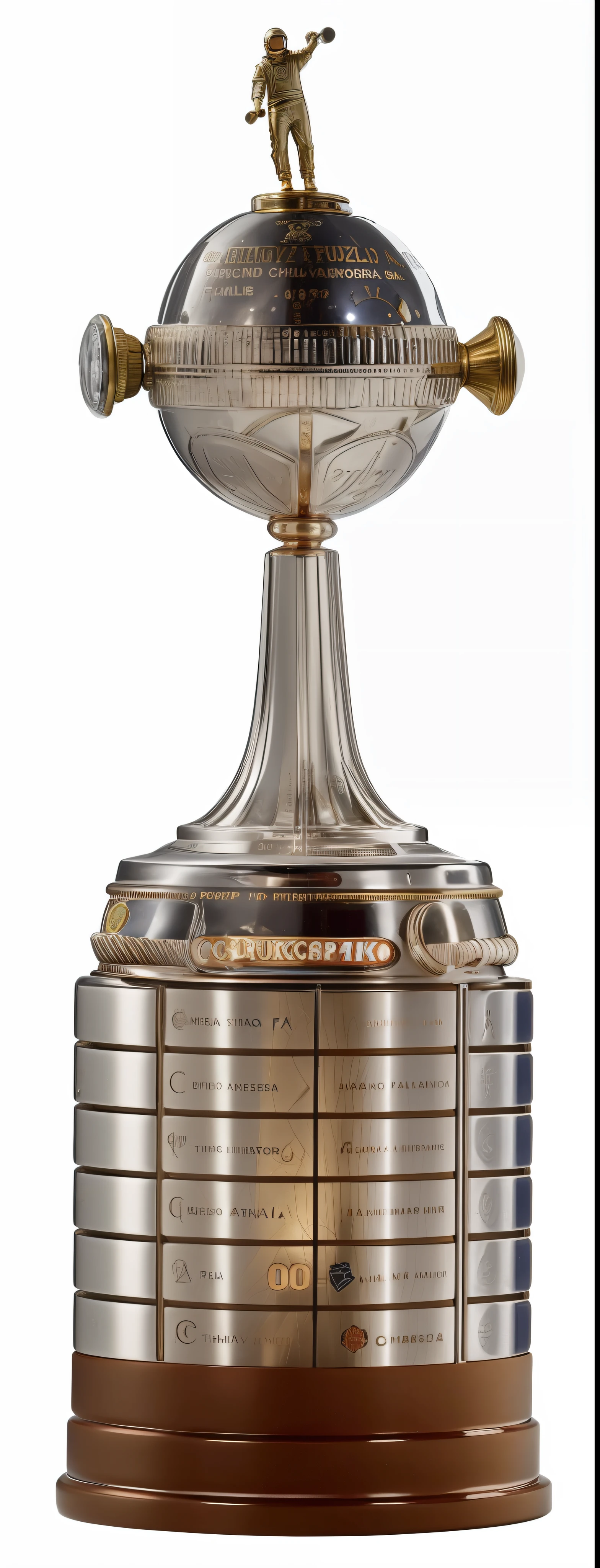 a closeup of a trophy with a watch on top, chile, argentina, f 1/4, tournament, (fantasy), photo of the year award, (pen), the best, tank, chilean, f 1/3, peruvian, best, brazil, photo awarded, vostok-1, by Juan Fernando Cobo, may) in red and black