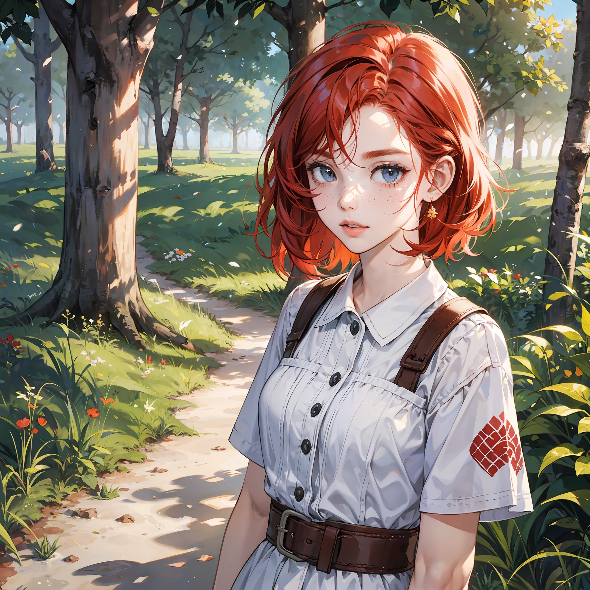Redhead, freckled girl --auto --s2