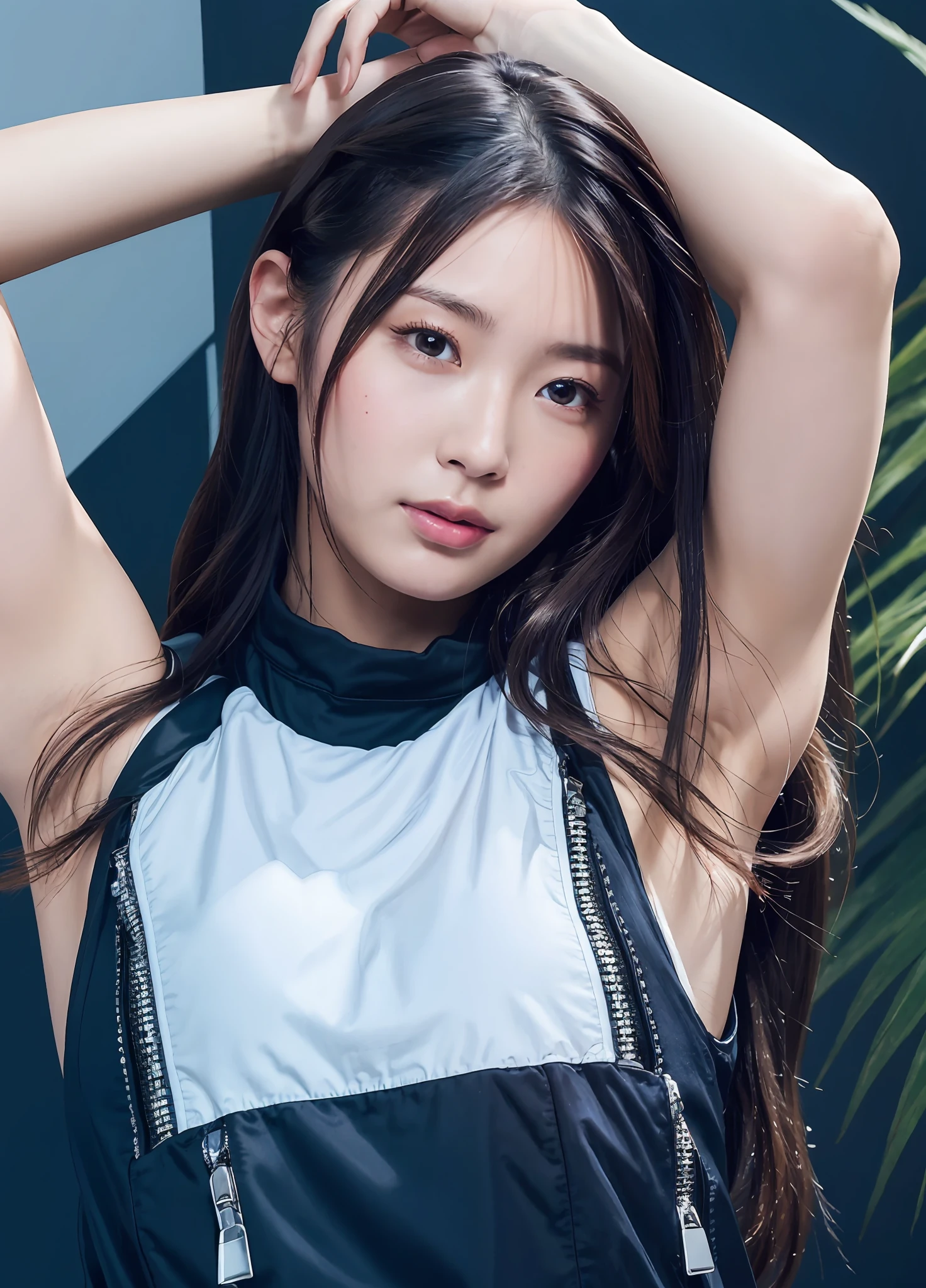 masterpiece,best quality,higher, 1girl, asian, beautiful face, face_focus,armpit