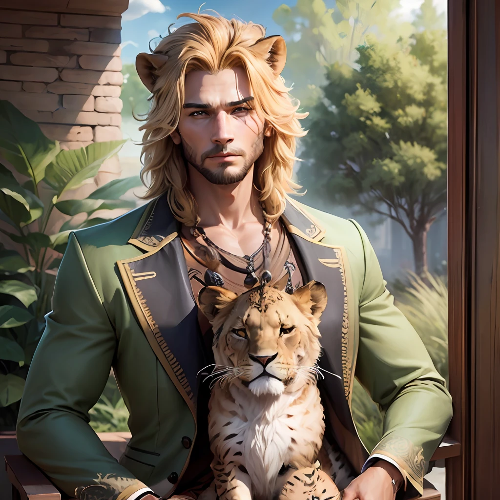 Background: A savannah.
Theme: a male lion anthropomorphized a female lion
anthropomorphized, and two anthropomorphized young lion cubs
Family portrait style
Only 4 Lion, realistic style, portrait family --auto --s2