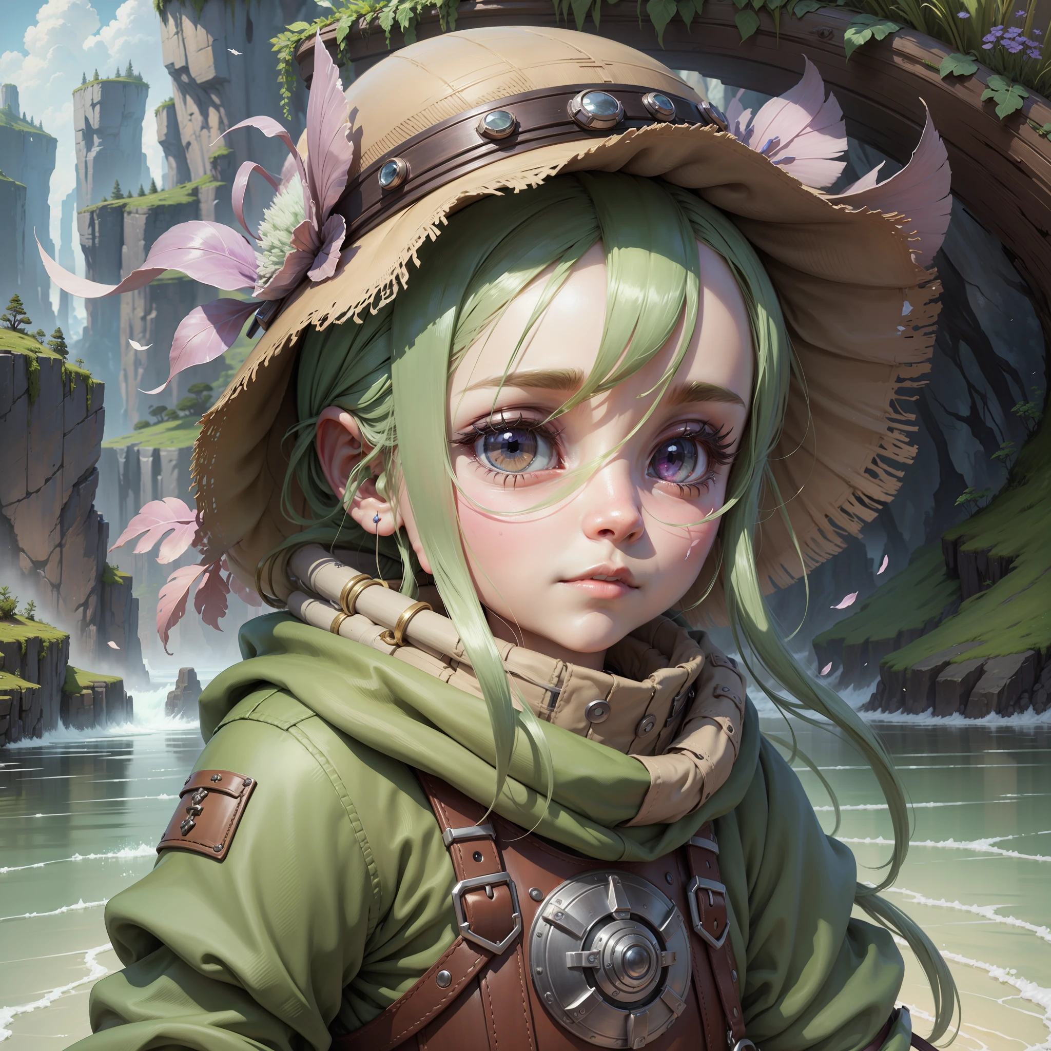 Create a portrait of made in abyss, 8K, Realism, Art Deco, High detail --auto --s2