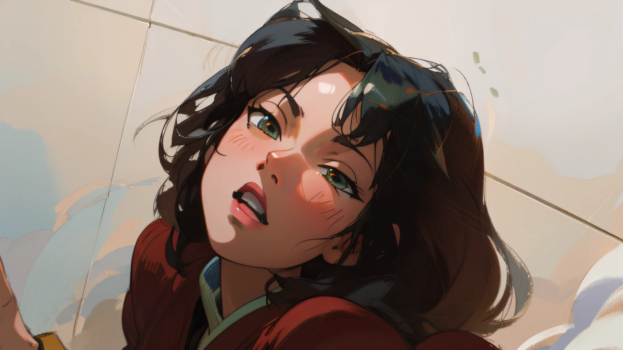 "(high resolution, anime style, masterpiece) [transferred style: light skin], dynamic pose, dynamic angle, (1girl)
